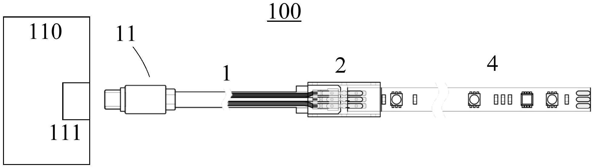 连接线、连接器、连接组件以及包含LED灯带的连接体的制作方法