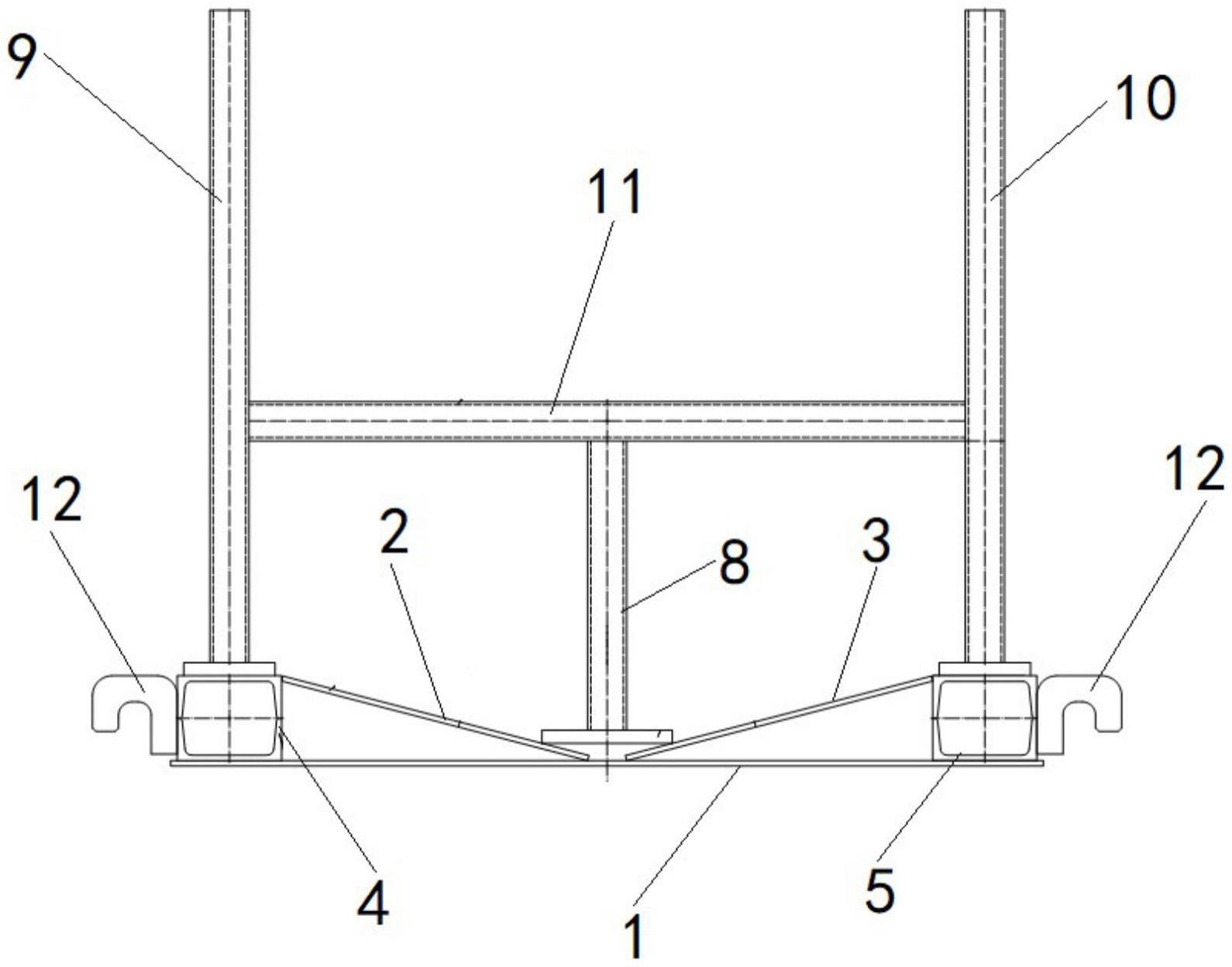 一种钢卷存放架结构的制作方法