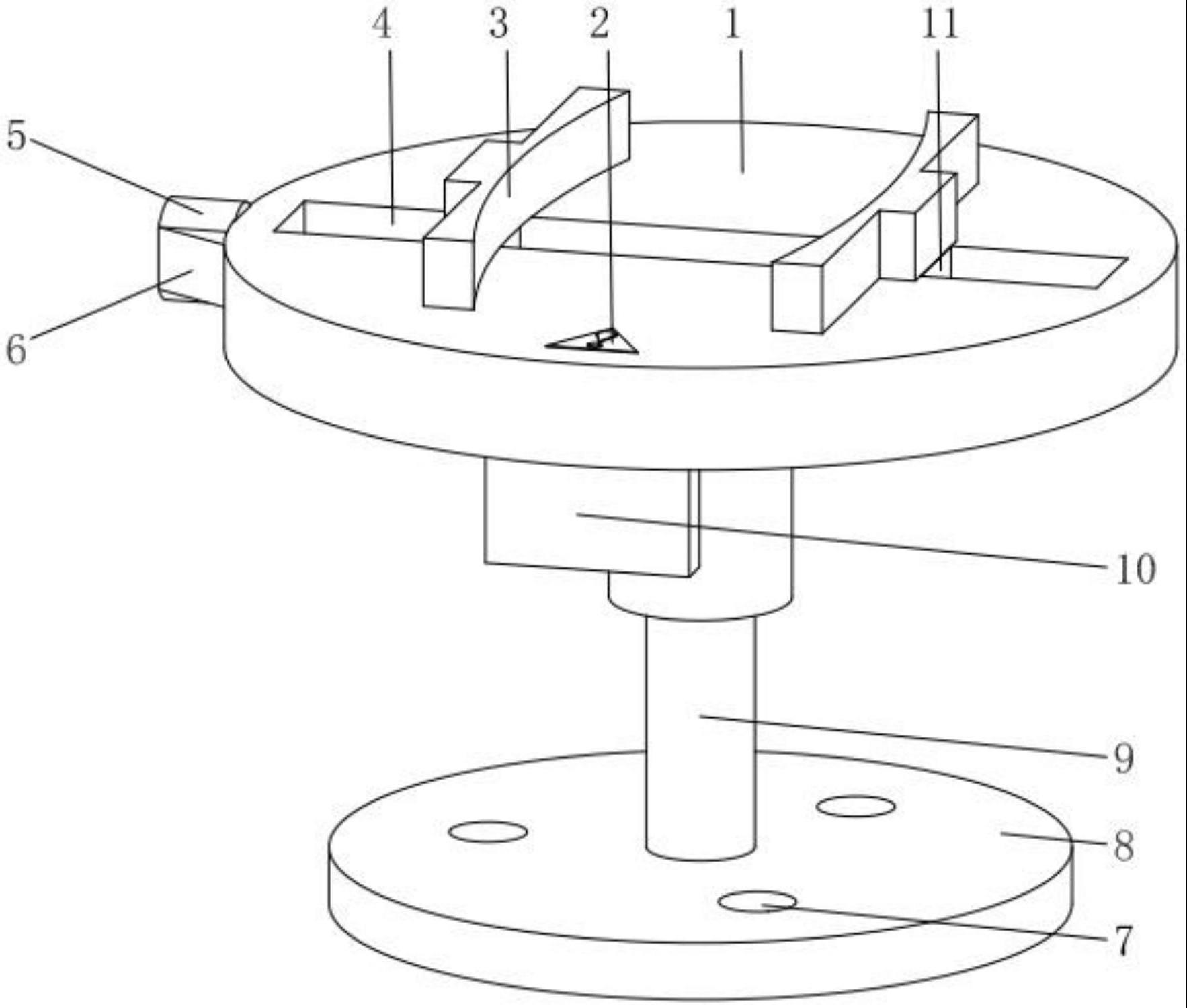 一种井盖加工用固定结构的制作方法