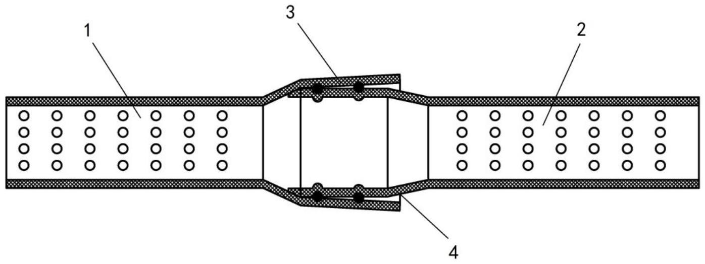 一种渗水PE打孔管材的承插连接结构的制作方法