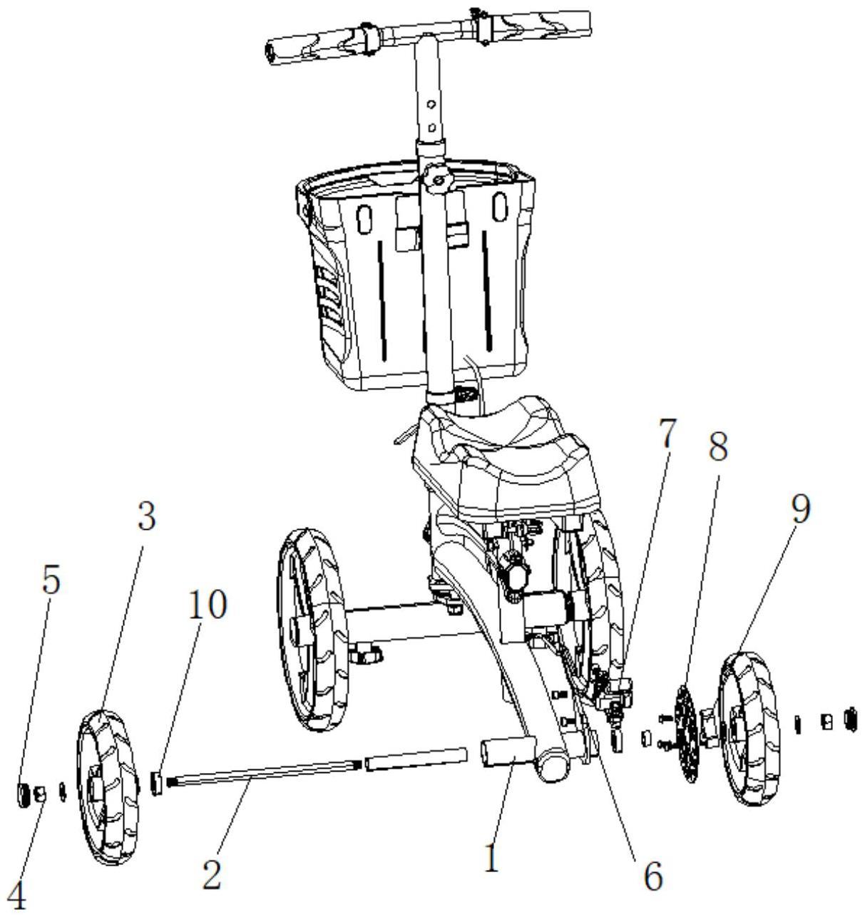 一种残疾人代步车刹车结构的制作方法