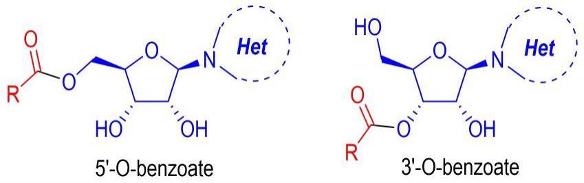 一种氮杂环卡宾催化的选择性酰化核苷类衍生物的制备方法及其用途