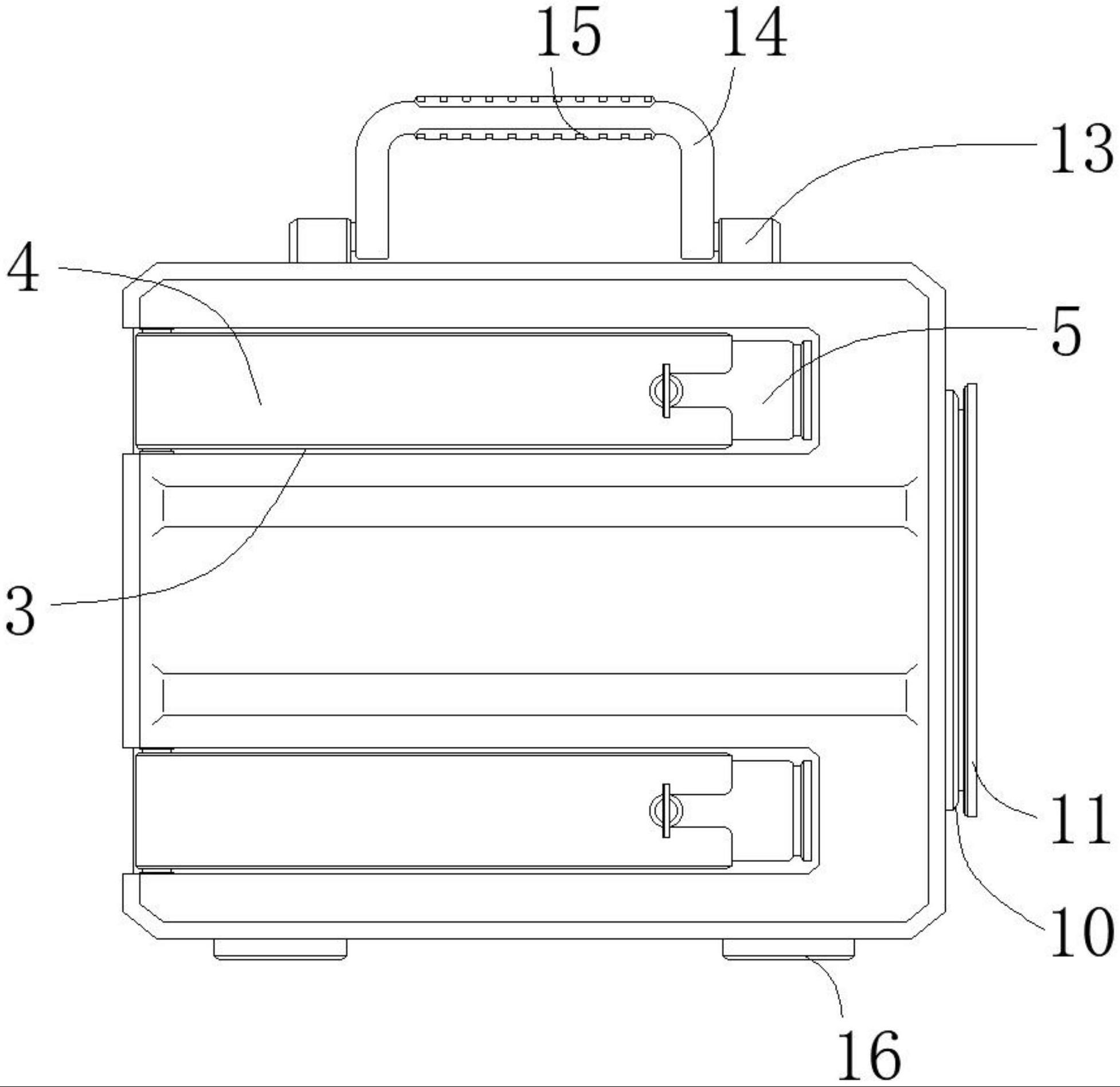 一种建筑设计用测绘工具储存箱的制作方法