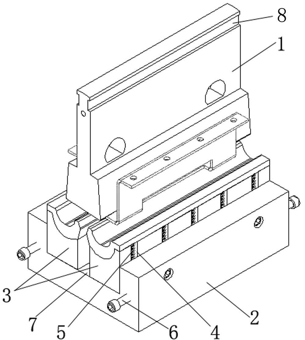 一种传动轴支架类零件折弯角度压制装置的制作方法