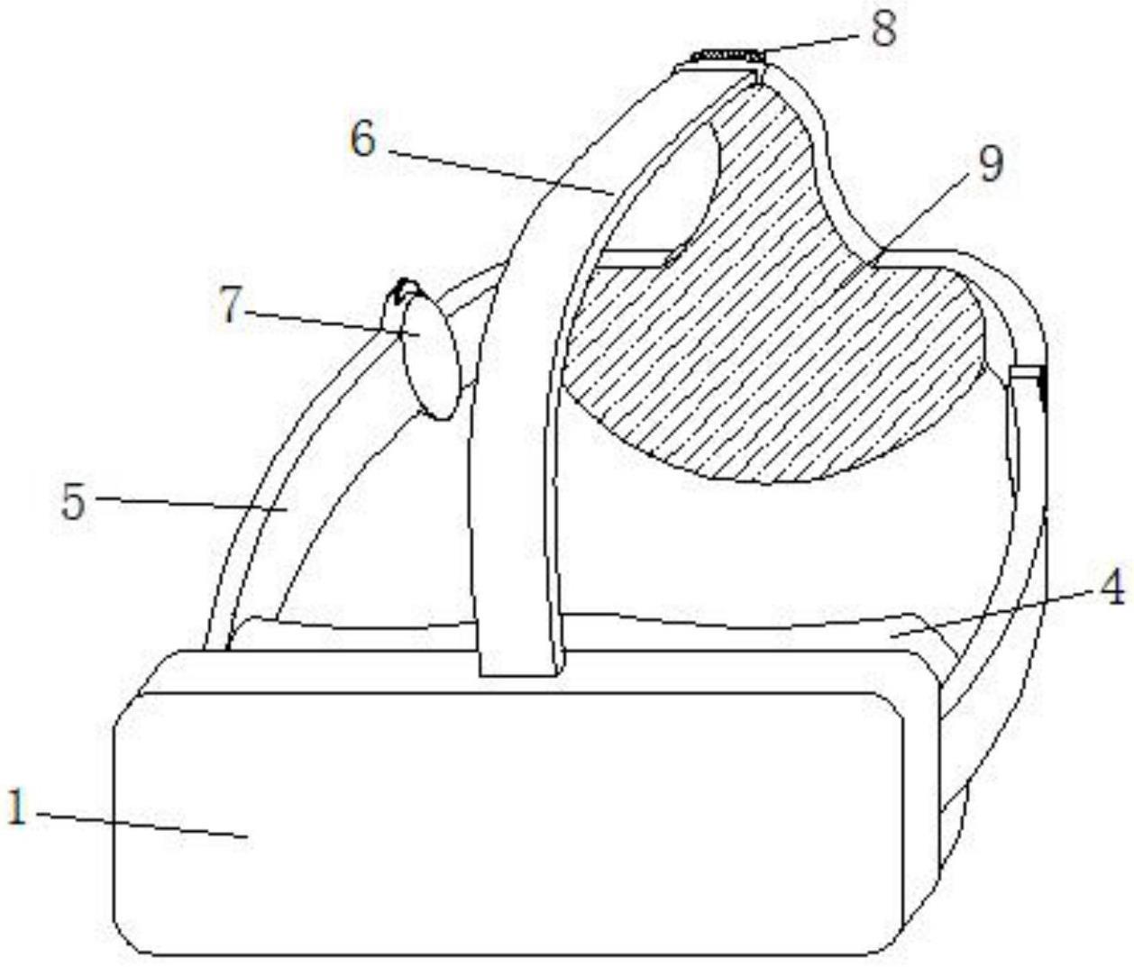 一种VR眼镜的防脱落佩戴结构的制作方法