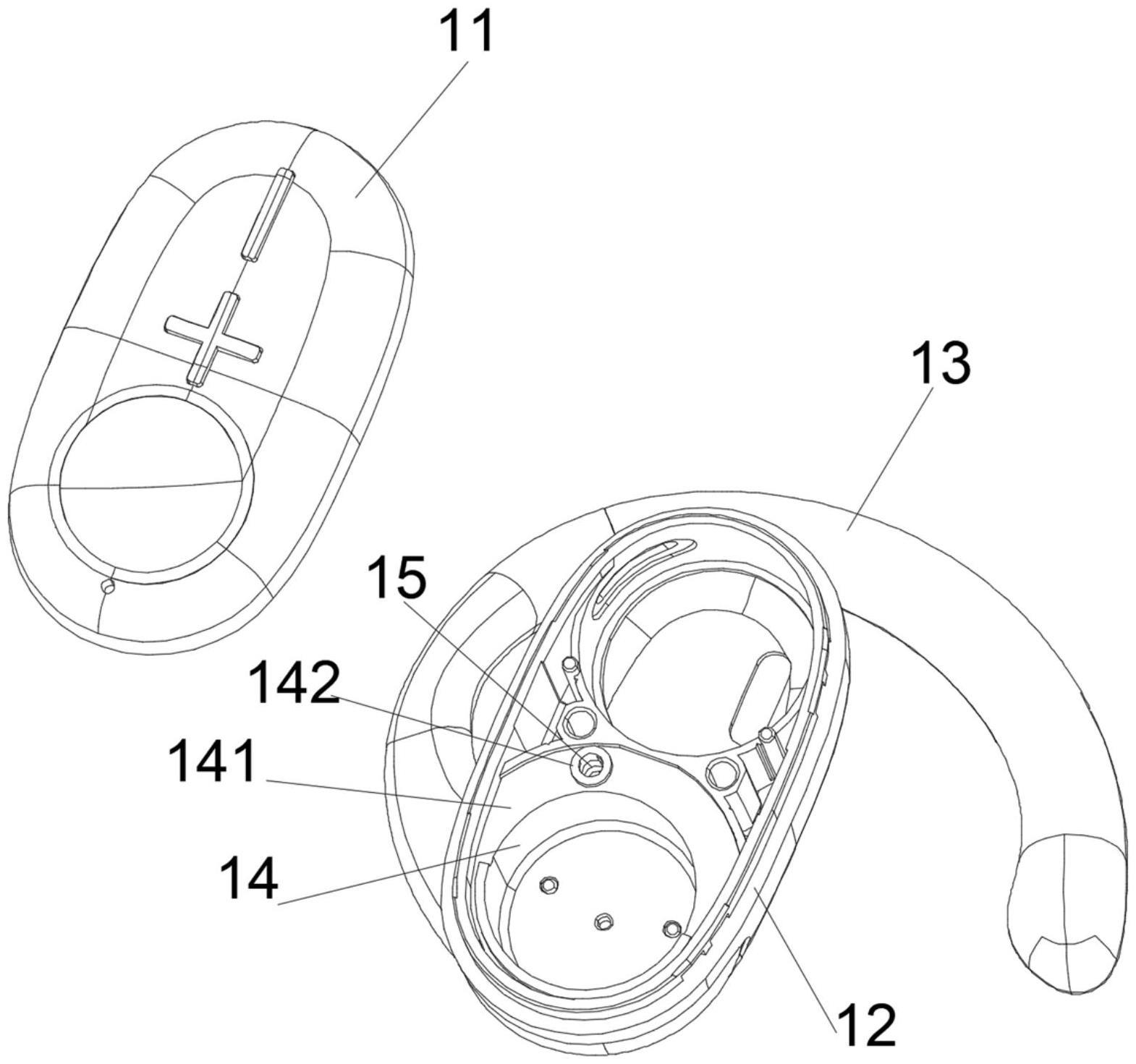 一种结构简单的耳挂式耳机旋转结构的制作方法
