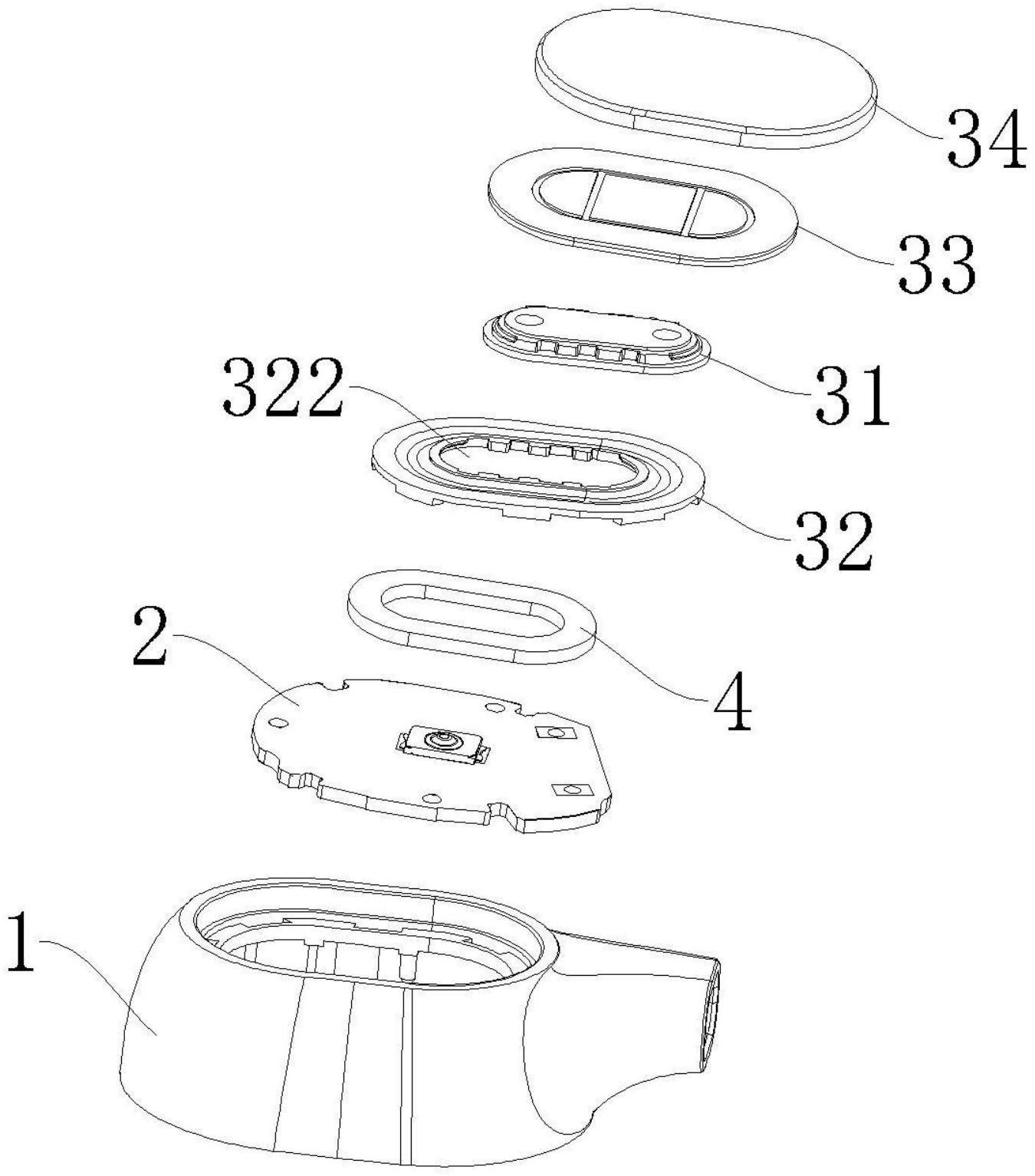 一种按键结构、耳机头以及骨传导耳机的制作方法