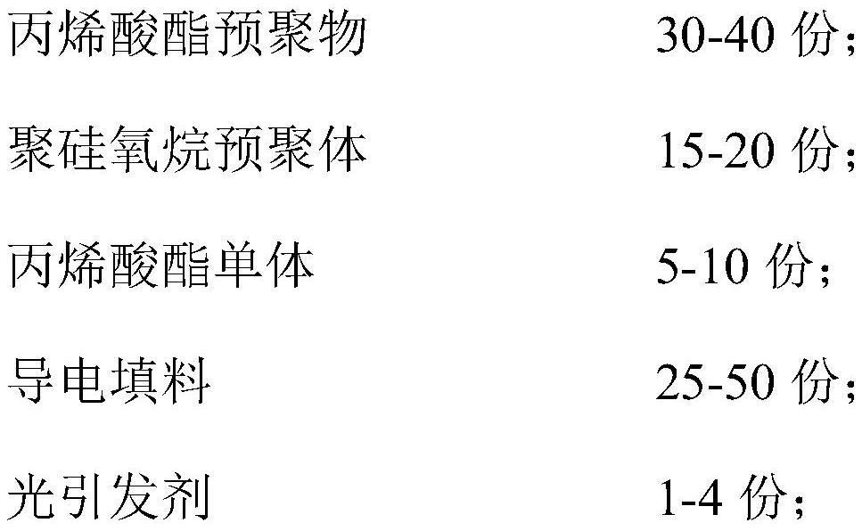 一种光固化丙烯酸导电胶及其制备方法