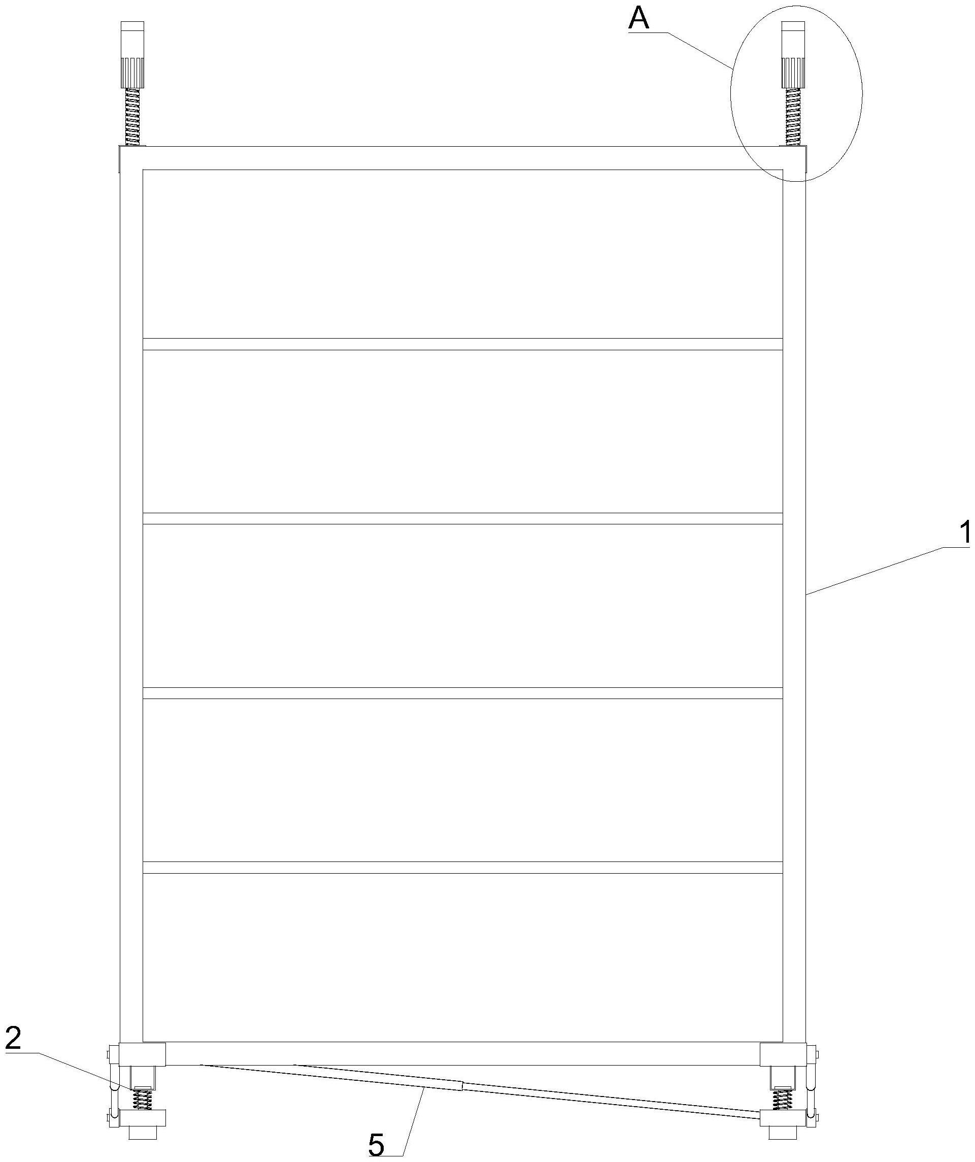 一种具有抗震防掉落结构的陈列柜的制作方法