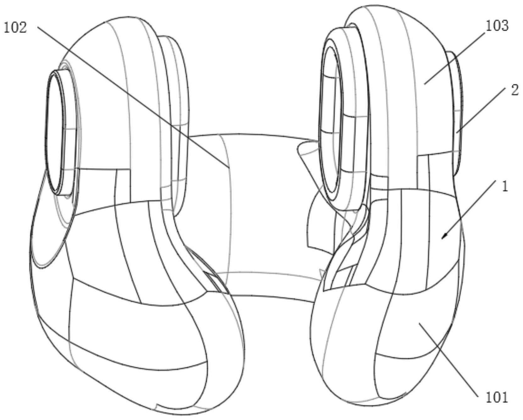颈枕式降噪无线耳机的制作方法
