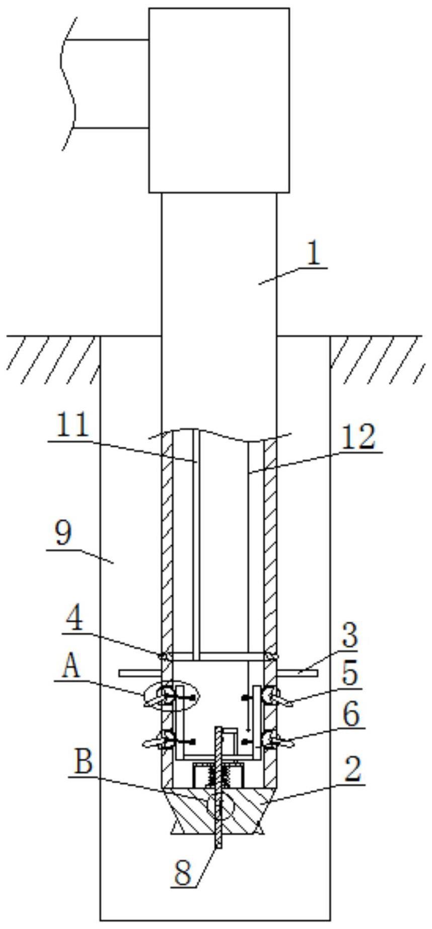 一种长螺旋二重管高压搅喷桩施工装置及其施工方法与流程
