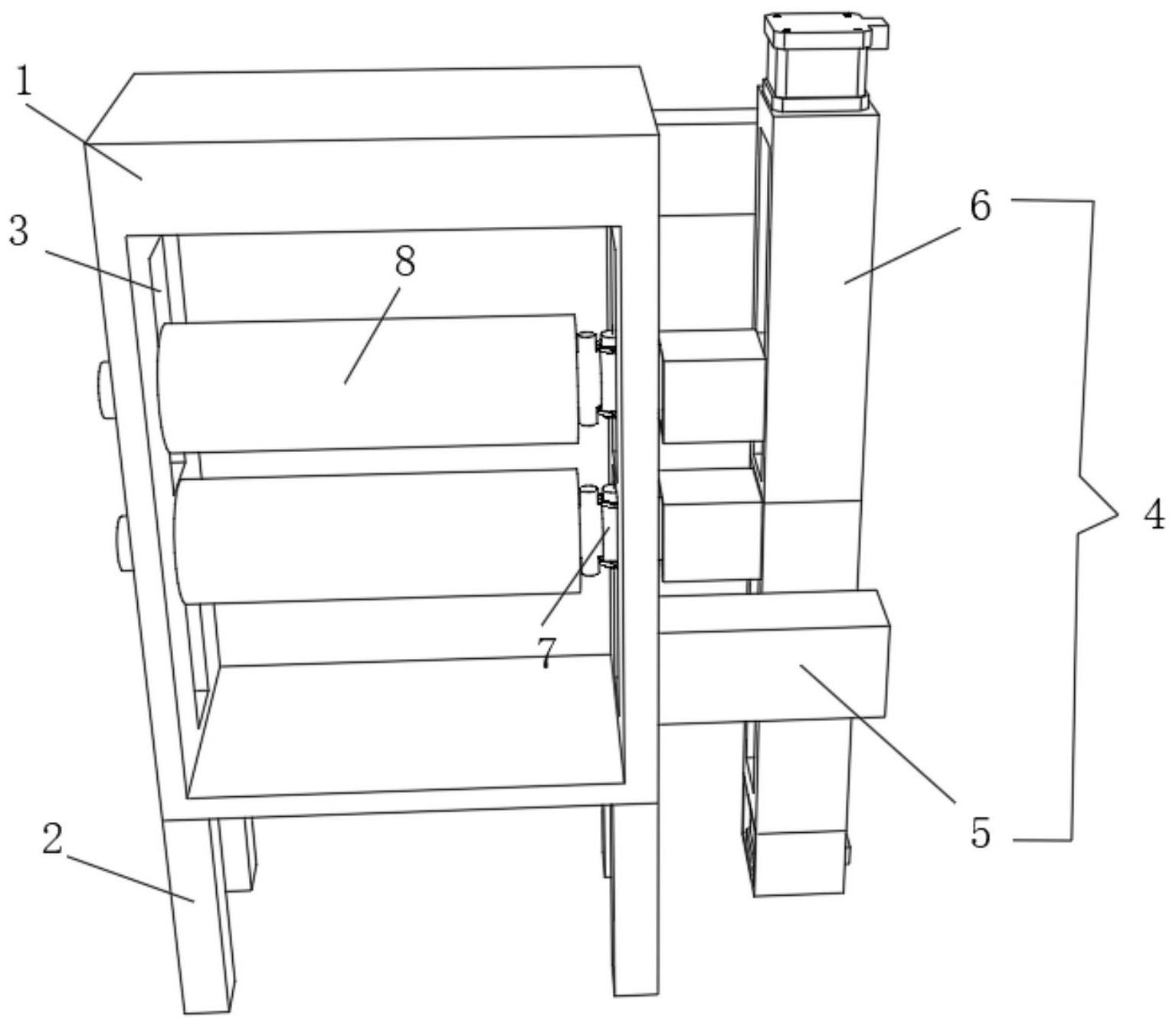 一种纸箱印刷机印刷辊组的间隙调节装置的制作方法