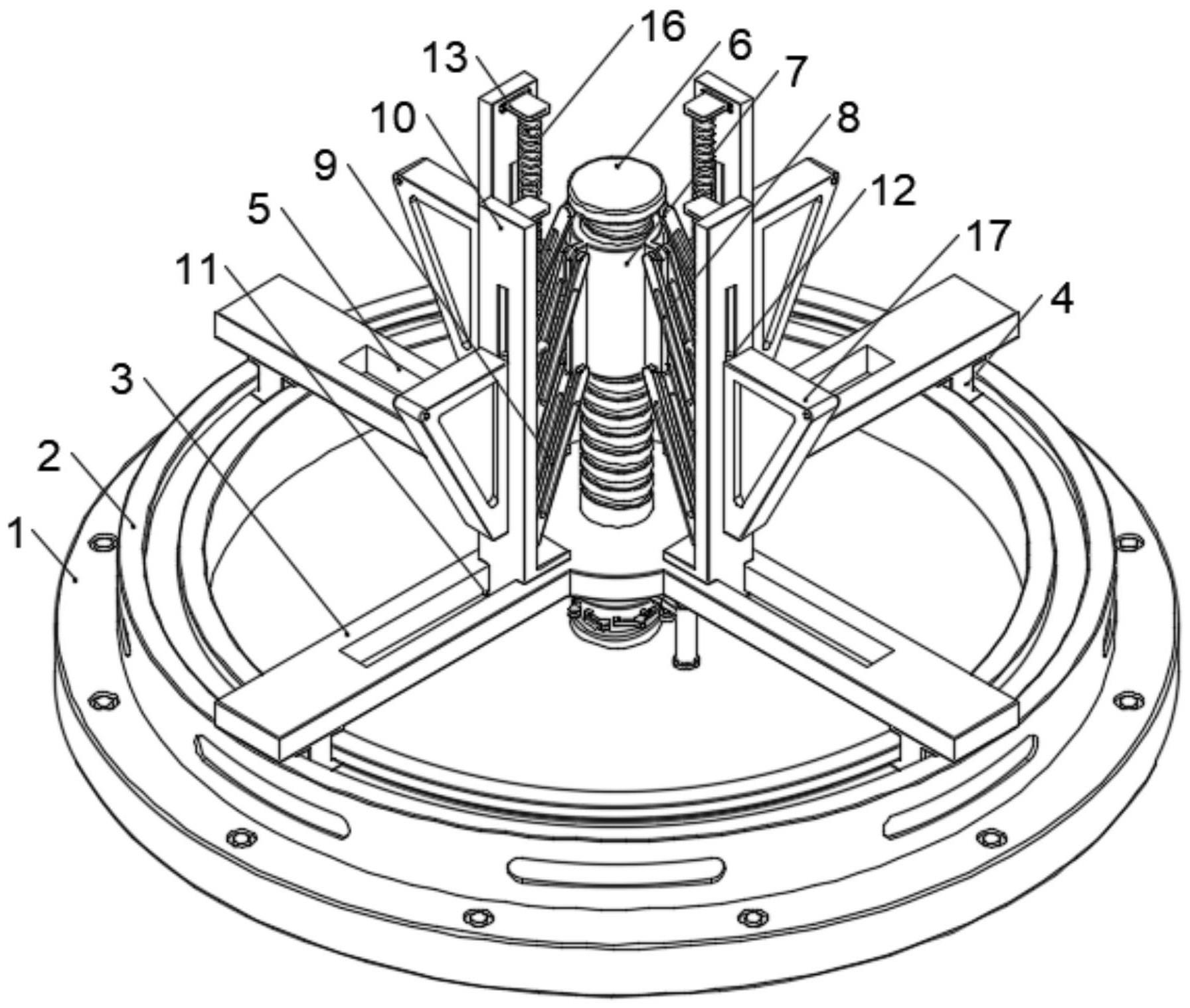 一种圆周伸缩稳定的法兰圆周加工装置及其加工方法与流程