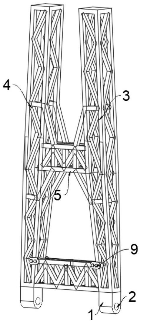 应用于绕桩吊大角度变幅的V型结构的制作方法