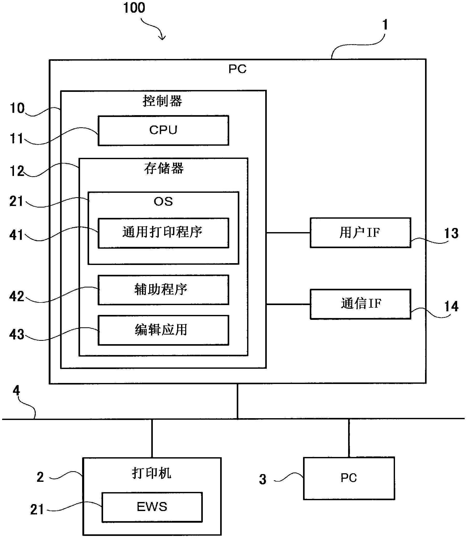 支持程序及打印系统的制作方法