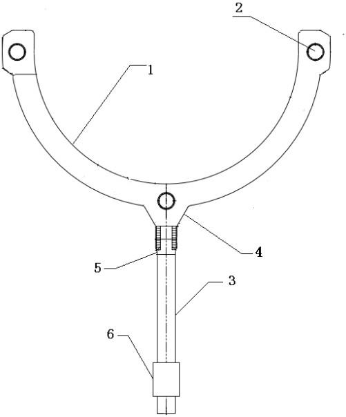一种用于调节三辊减定径轧机主轴法兰盘的扳手的制作方法