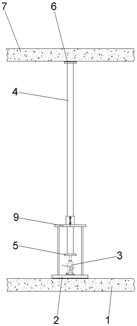 一种后浇带悬挑端独立支撑装置的制作方法