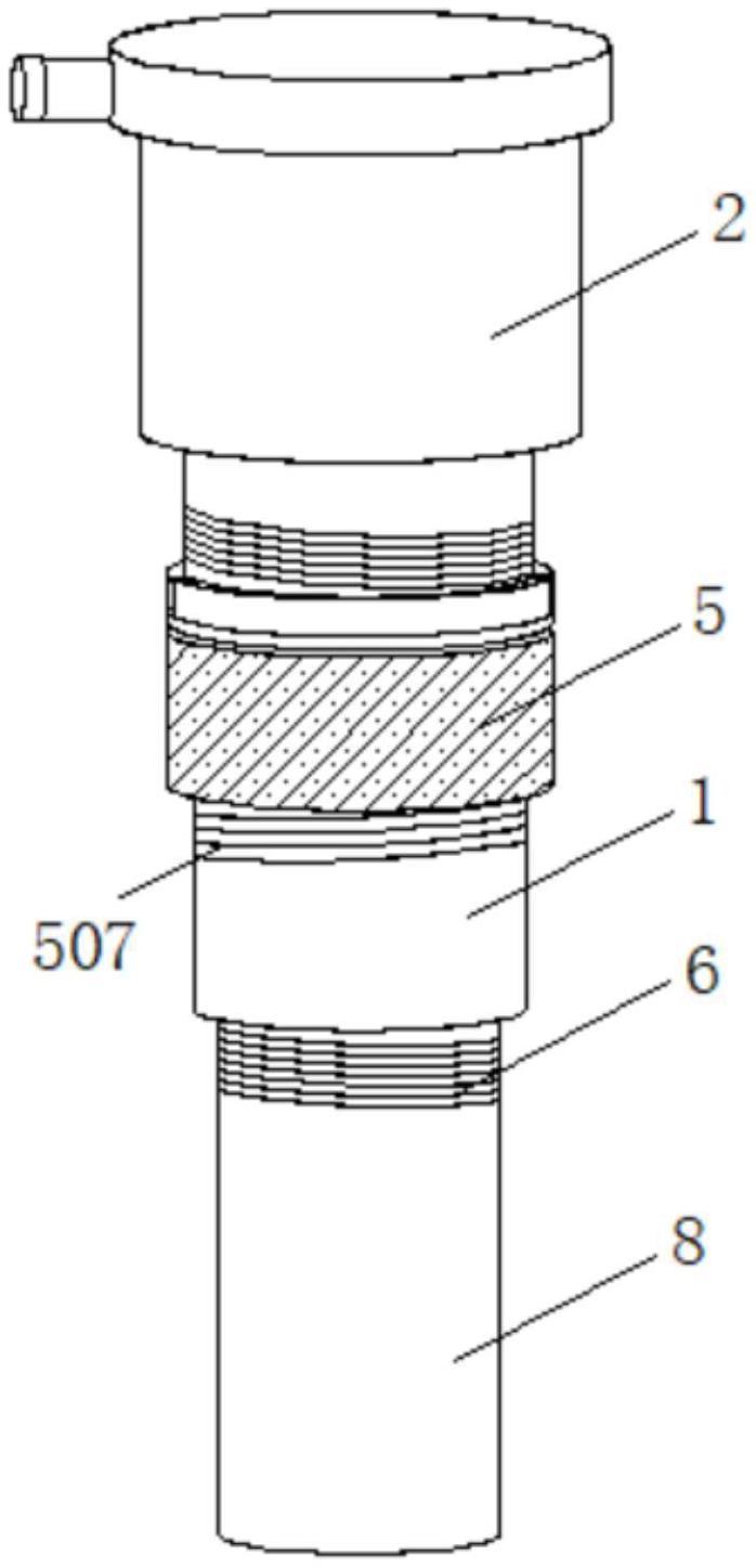 一种用于建筑加固胶胶管自动放气阀安装结构的制作方法