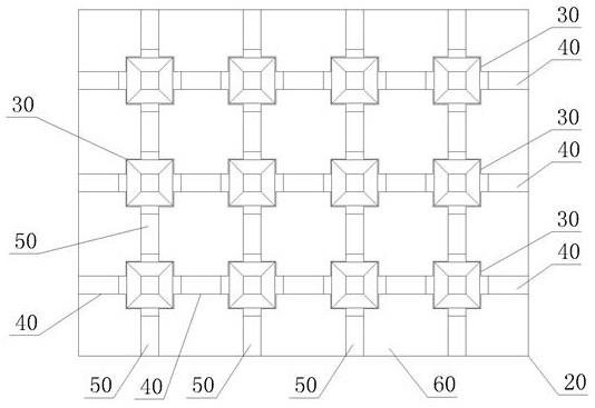 一种免打孔无梁楼盖加固结构体系