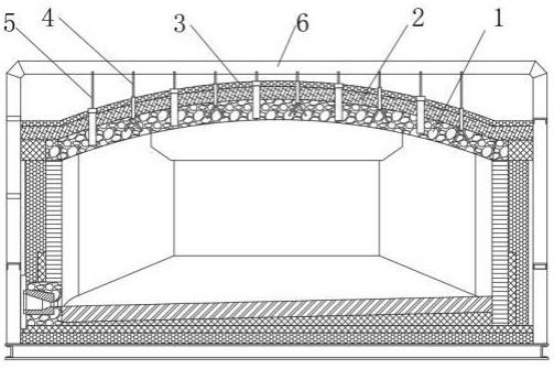一种拱顶结构的铝工业炉耐火衬体的制作方法