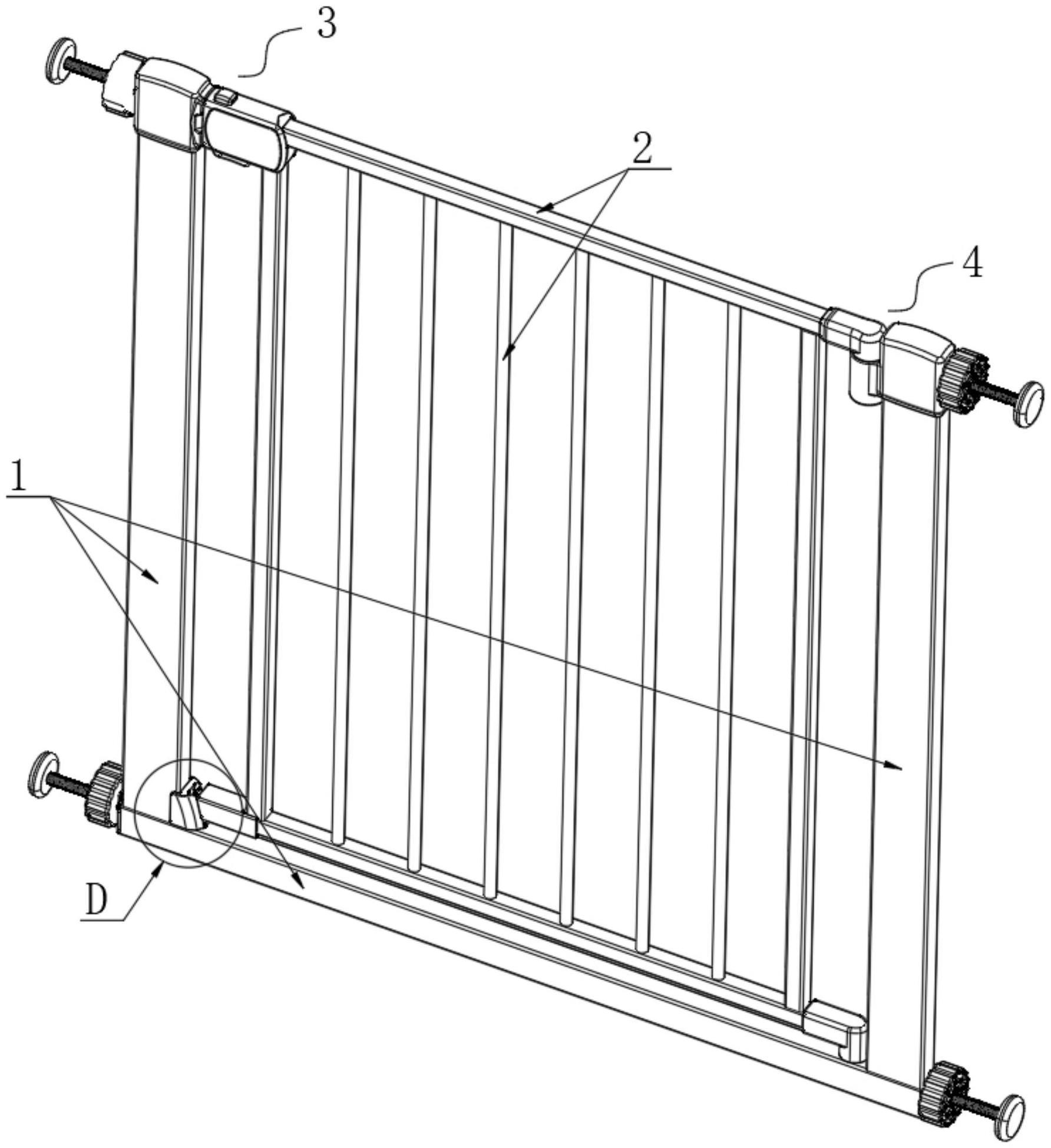 一种操作简单的门栏结构的制作方法