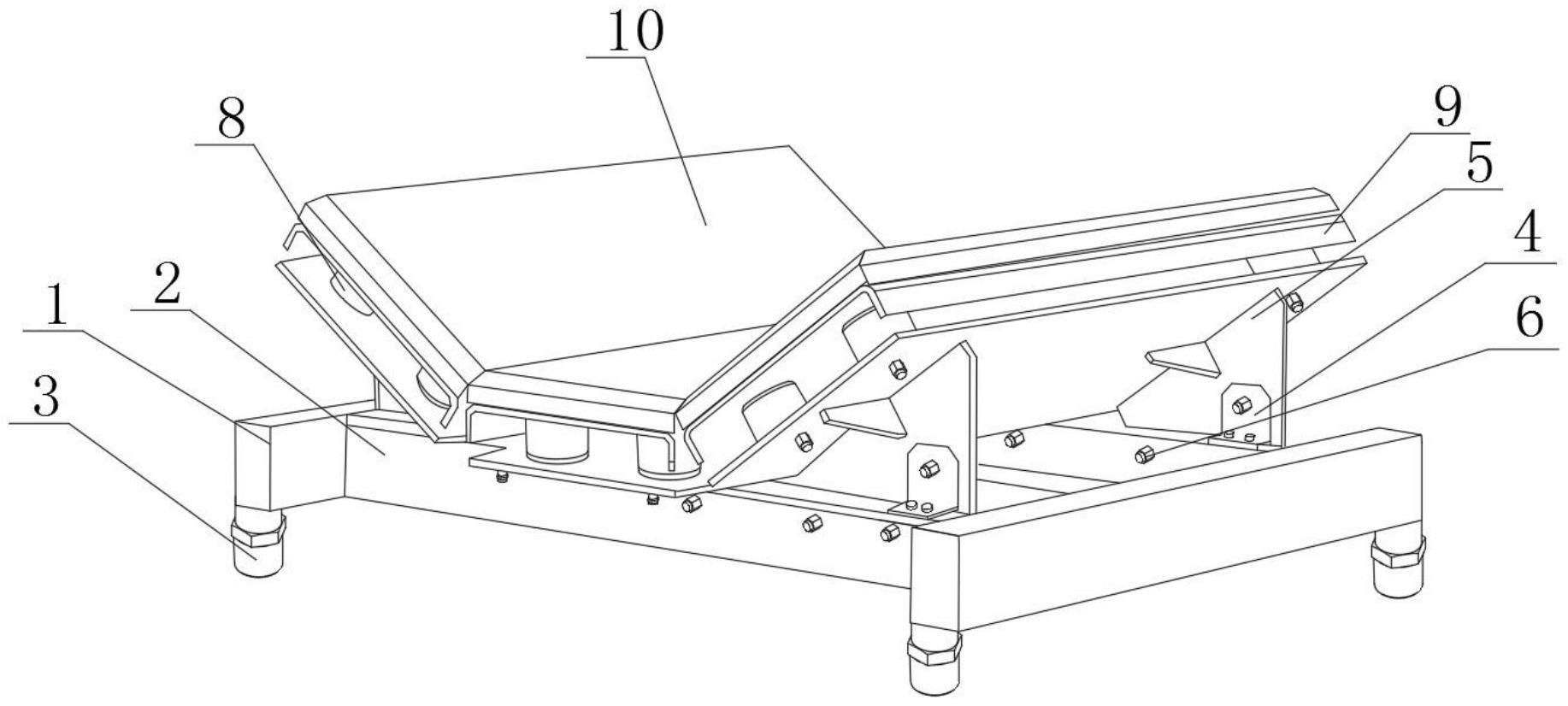 一种皮带输送机用落料缓冲床的制作方法