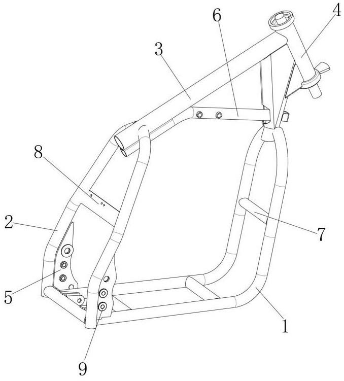 一种电动摩托车车架的制作方法