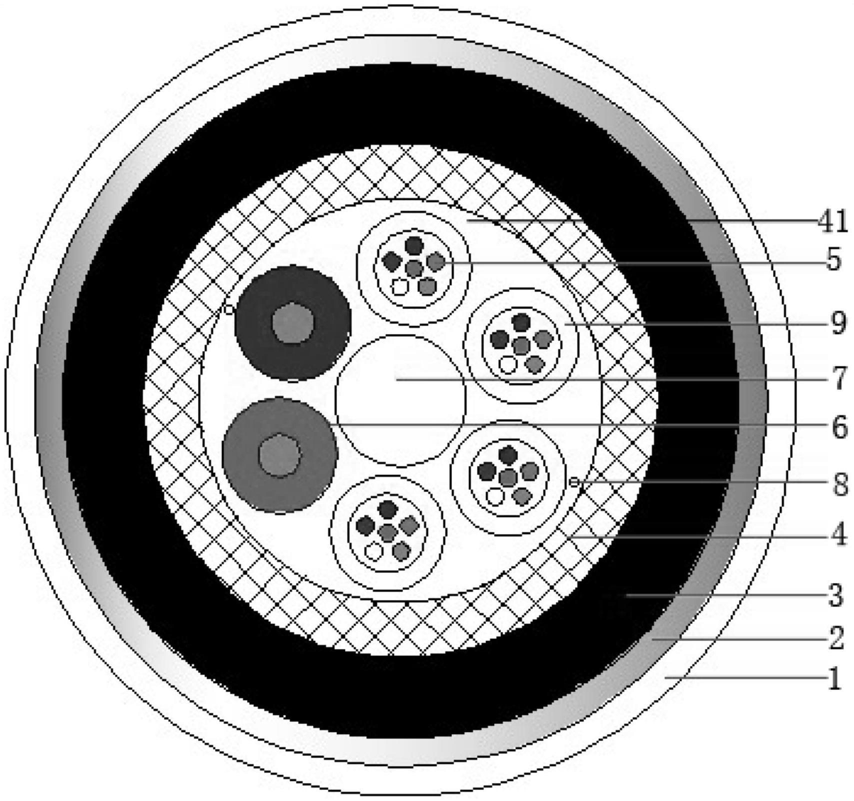 一种可反光的光电混合缆的制作方法