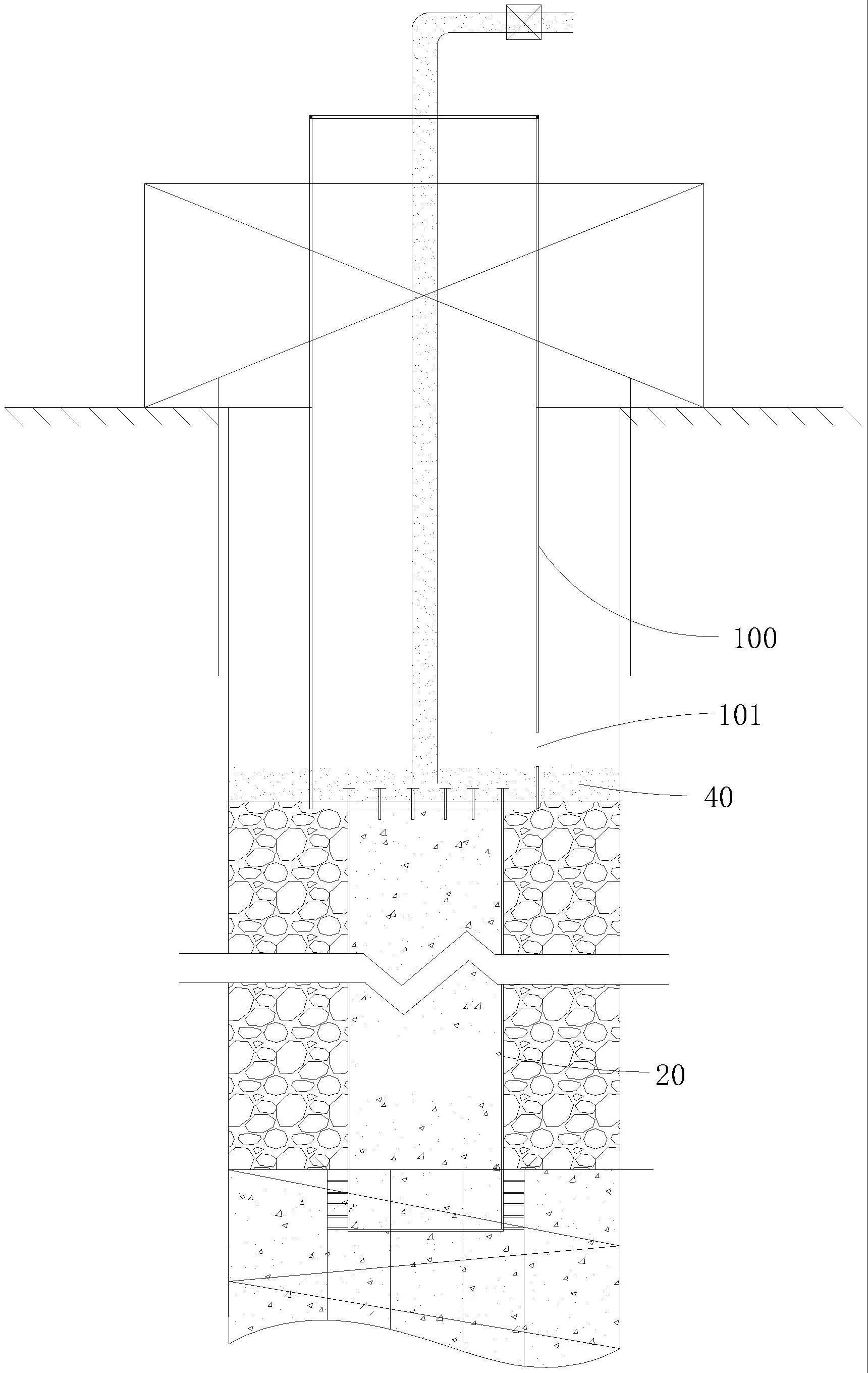 逆作法用于钢管柱定位的带泄压孔的工具柱的制作方法