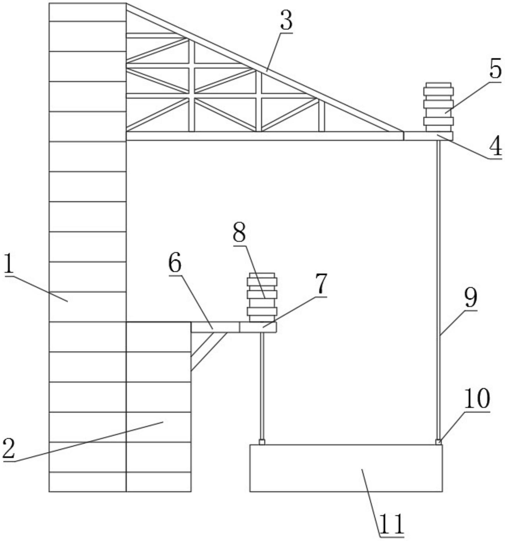 一种高空悬吊钢结构的临时提升支座装置的制作方法