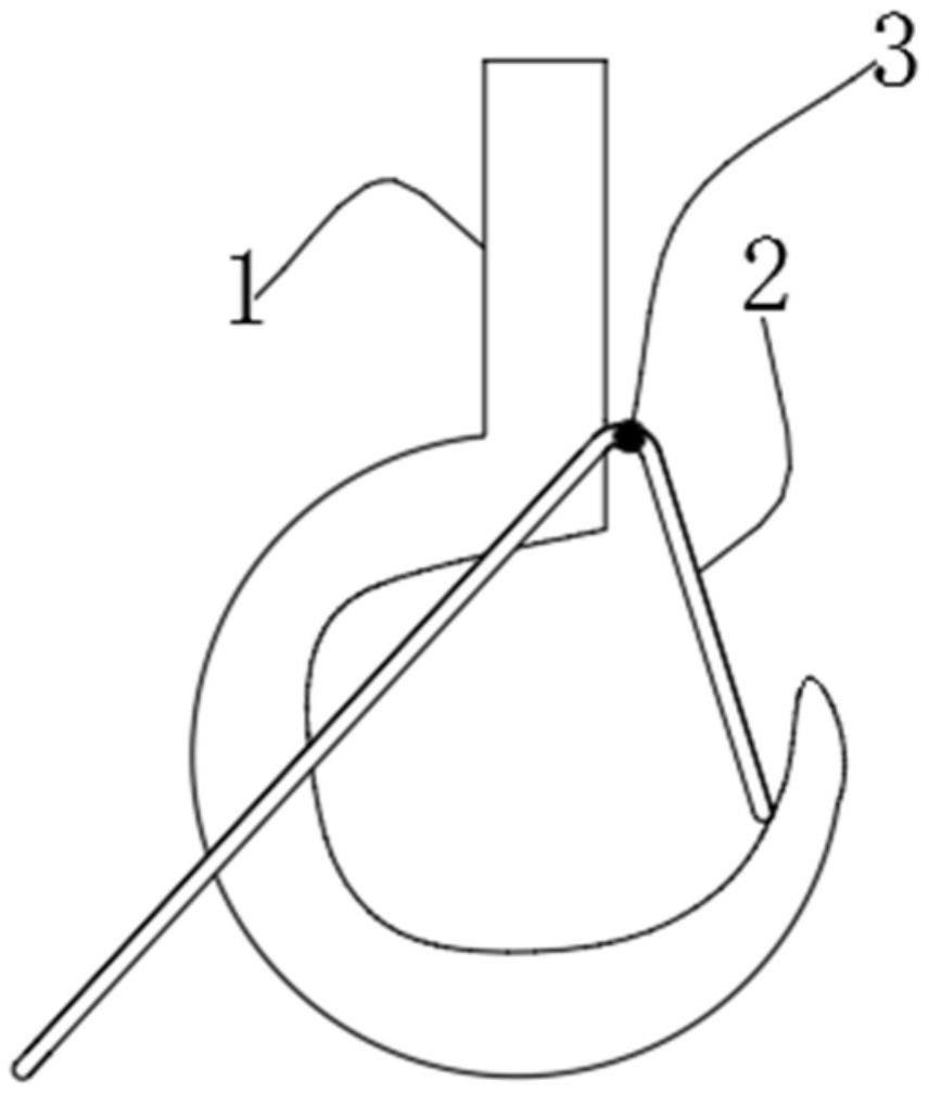 一种大型吊钩防脱钩装置的制作方法