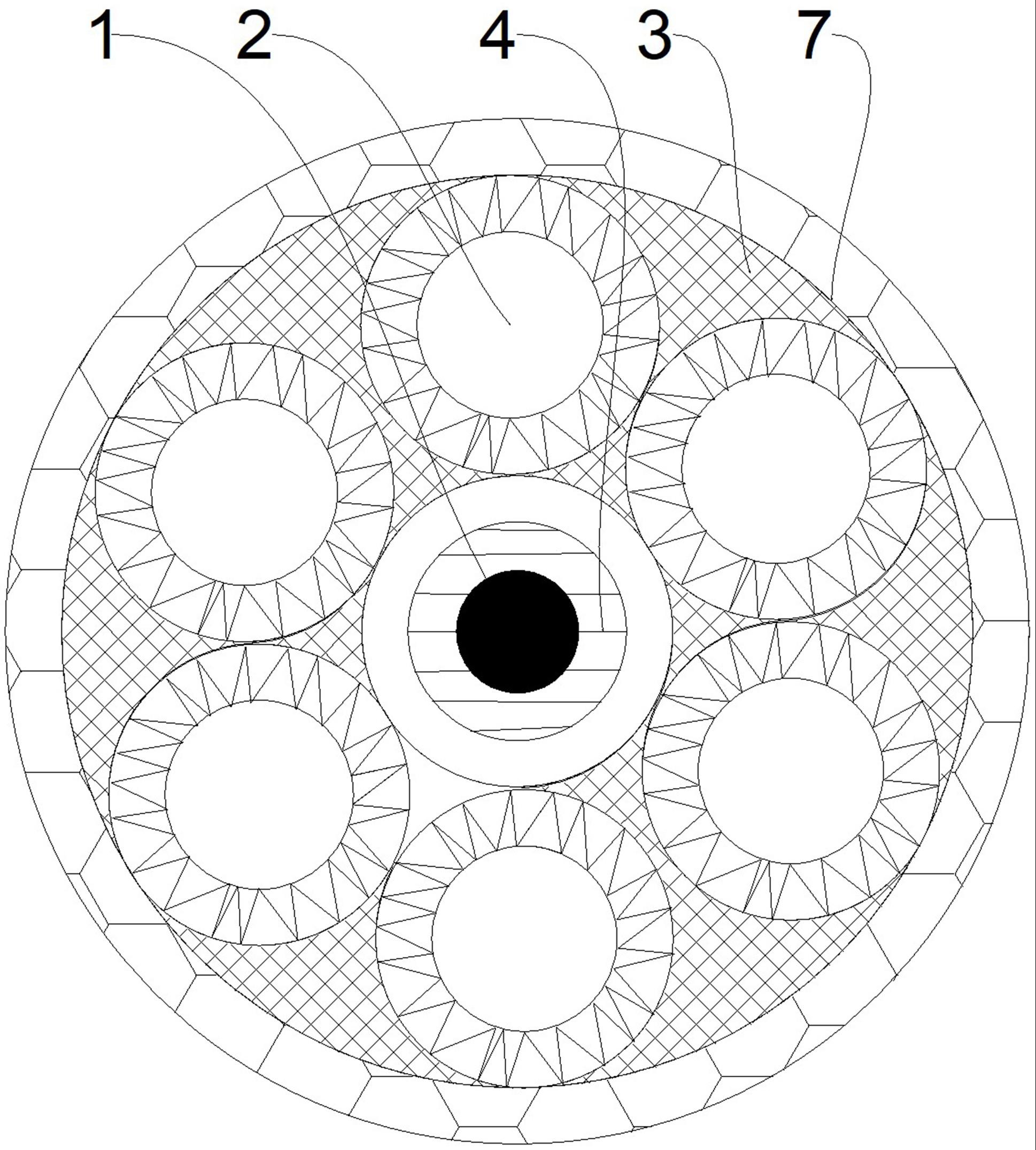 一种保温抗辐射涤纶丝结构的制作方法