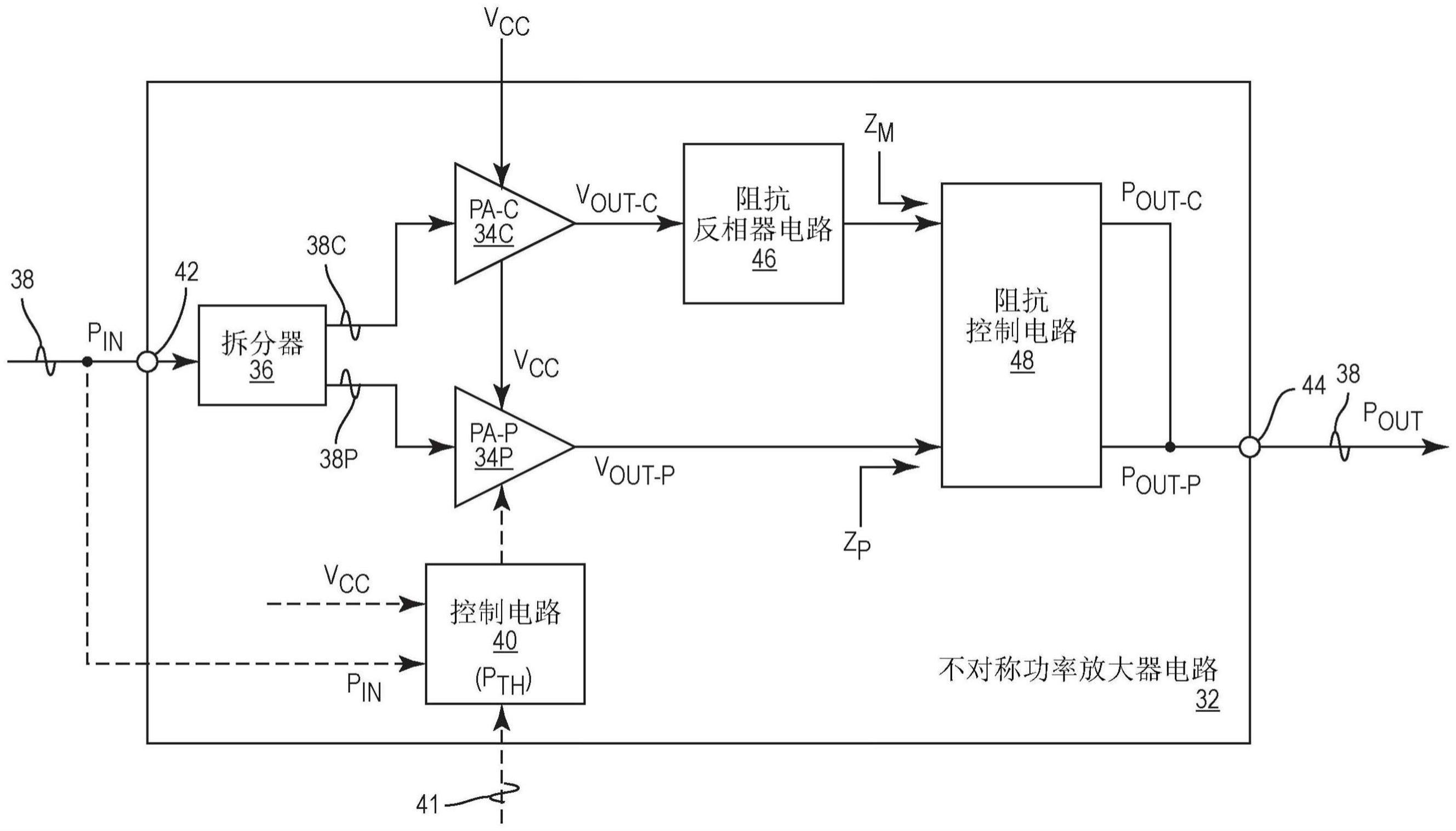 不对称功率放大器电路的制作方法