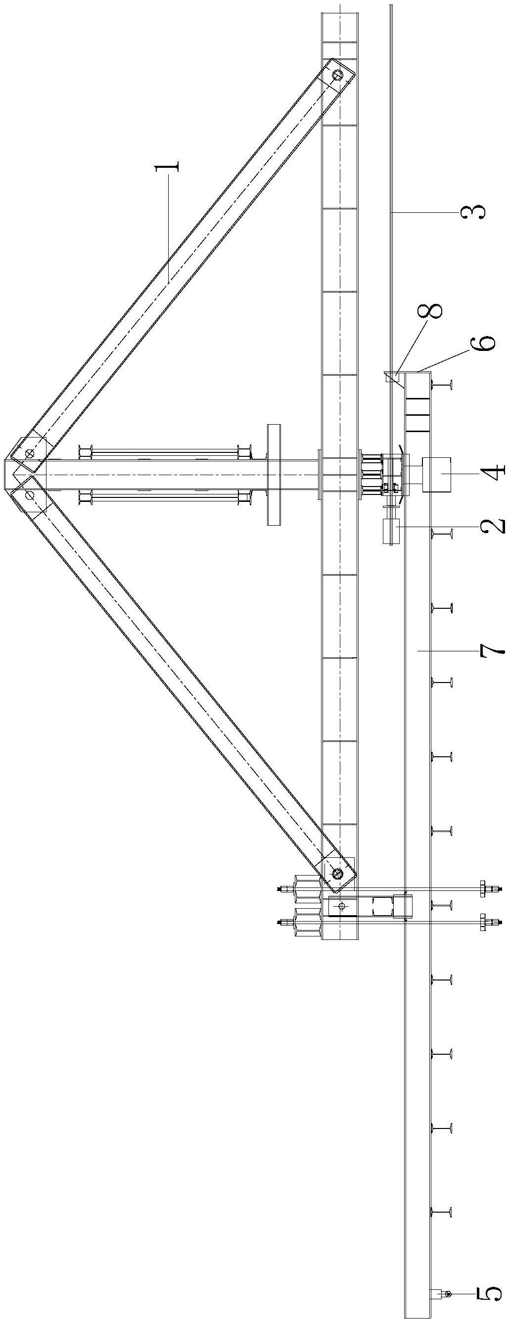 一种挂篮主桁与轨道协同行走系统的制作方法