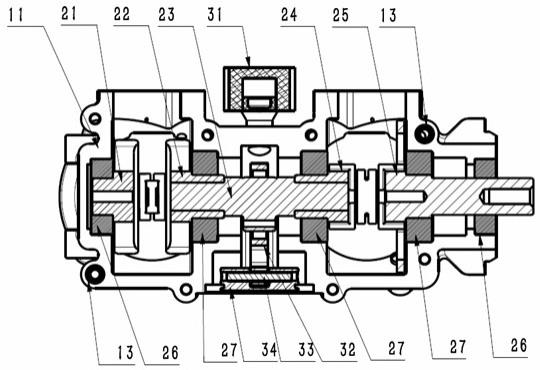 一种直列双缸夹气直喷发动机的曲轴布置形式及装配方法与流程
