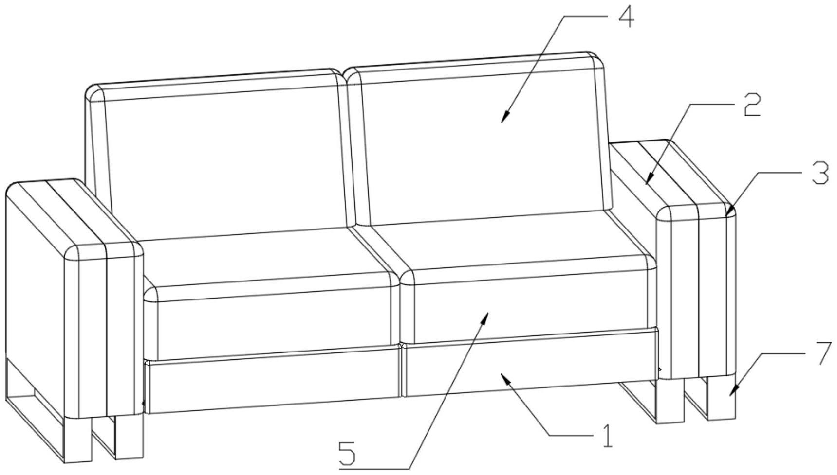 一种连接性强的组合式沙发的制作方法