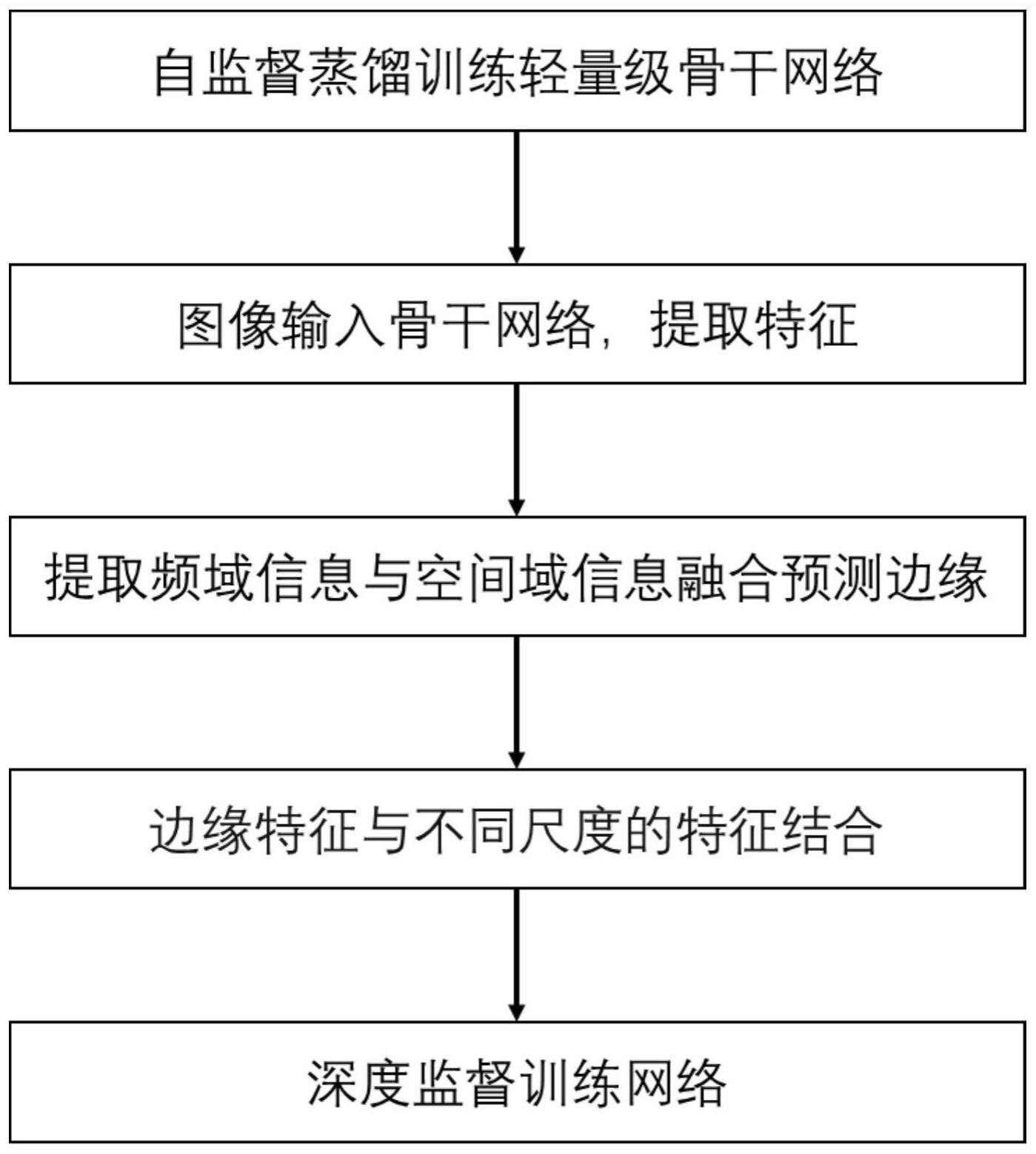 基于自监督蒸馏的边缘引导