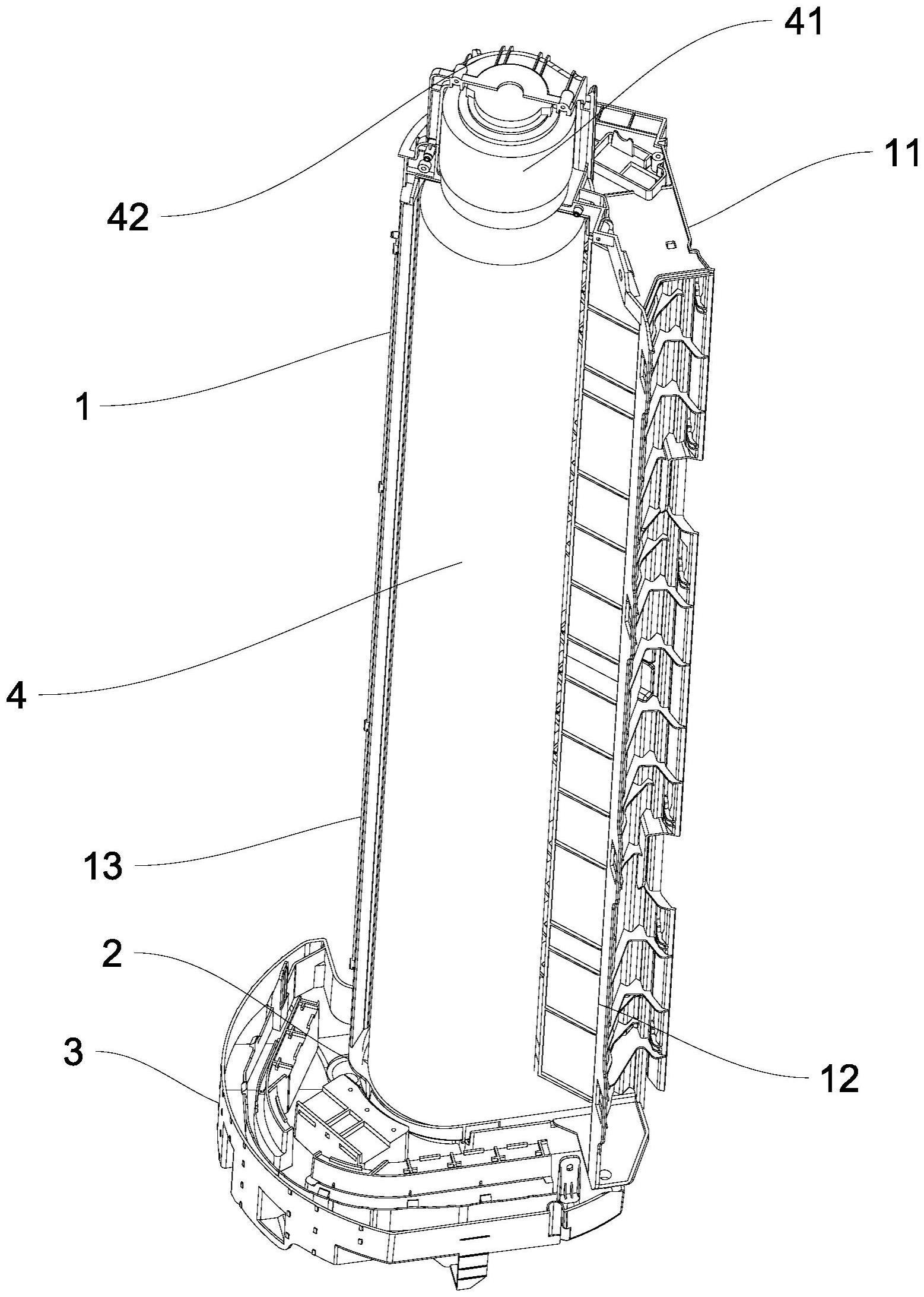 一种柱状柜式空调出风口结构的制作方法
