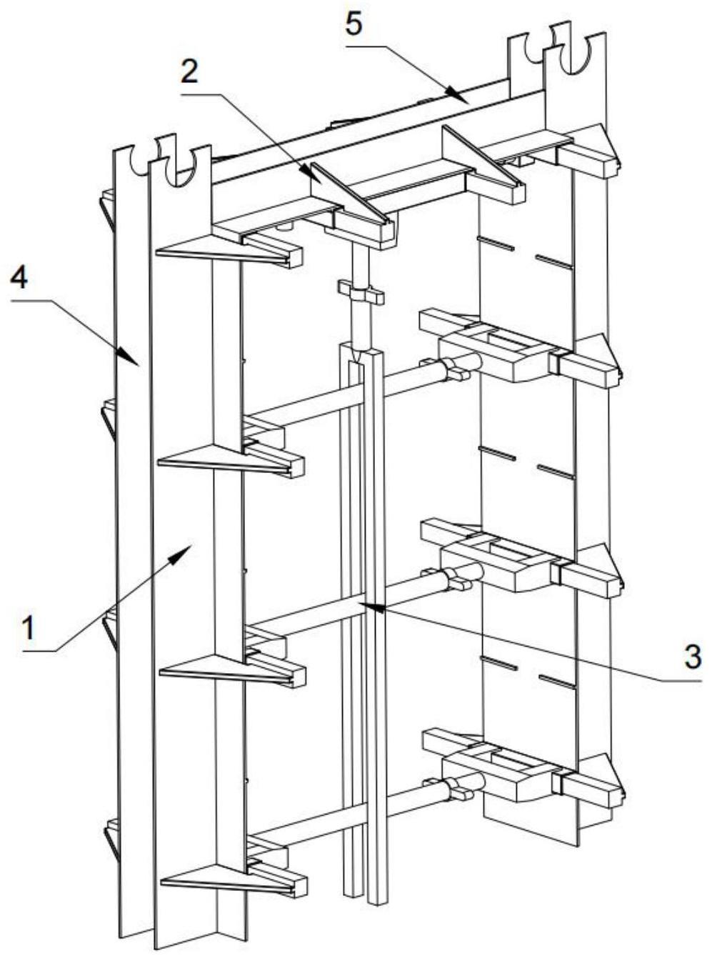 一种二次结构抱框柱浇筑系统及其浇筑方法与流程