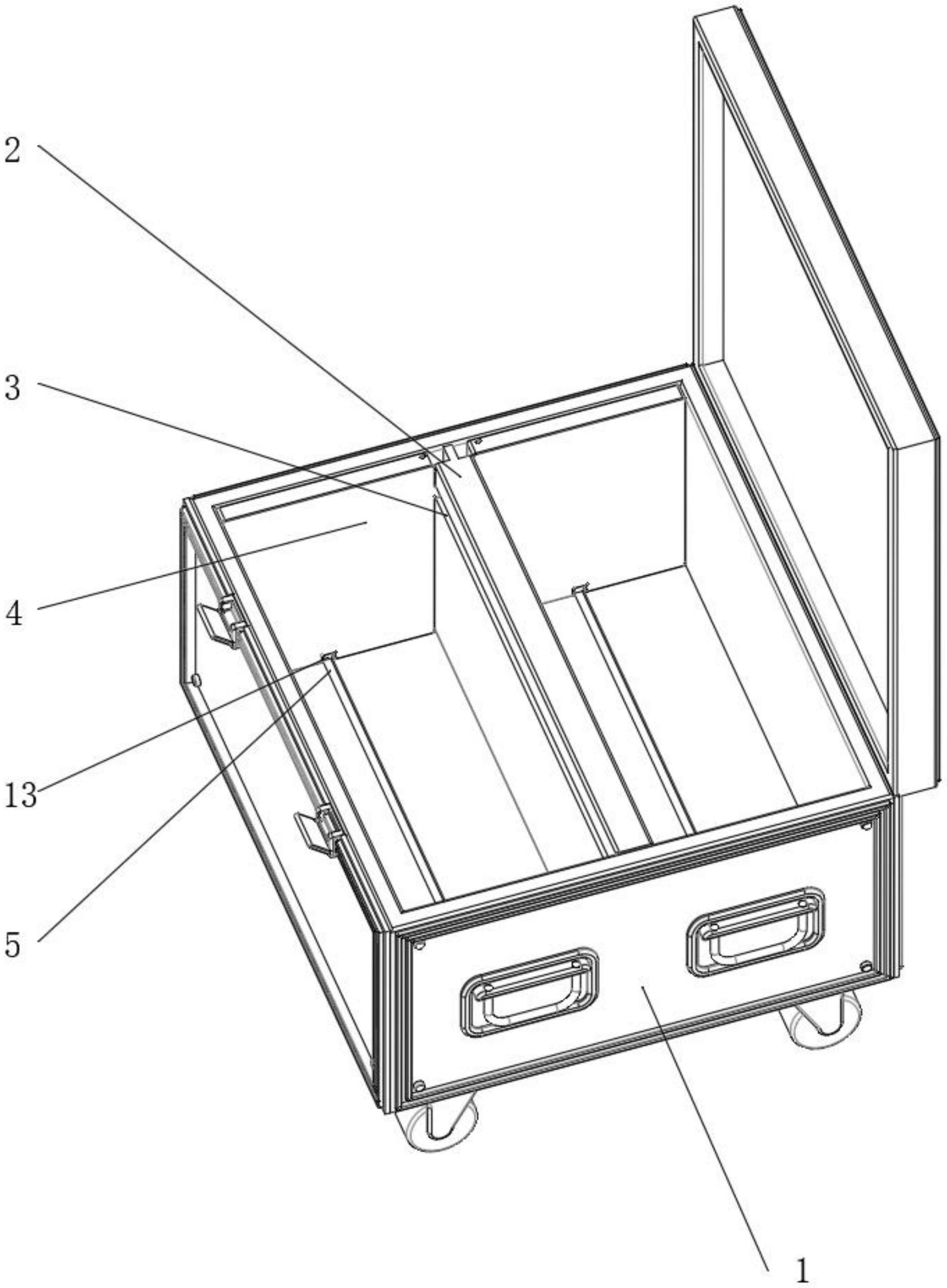 一种单板翻盖航空箱的制作方法