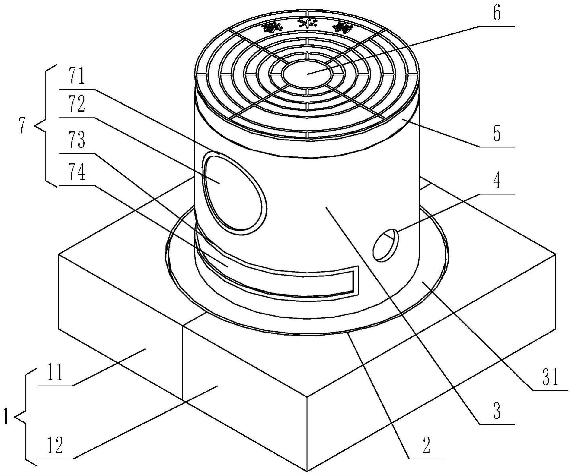 固定式环保灌溉用给水栓防护罩的制作方法