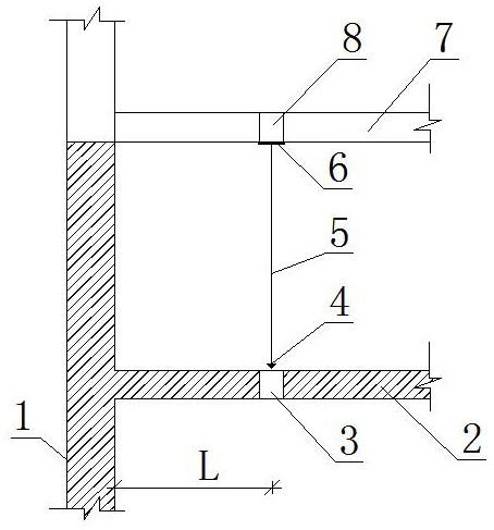 建筑中确保上下层楼板预留点位垂直的方法与流程
