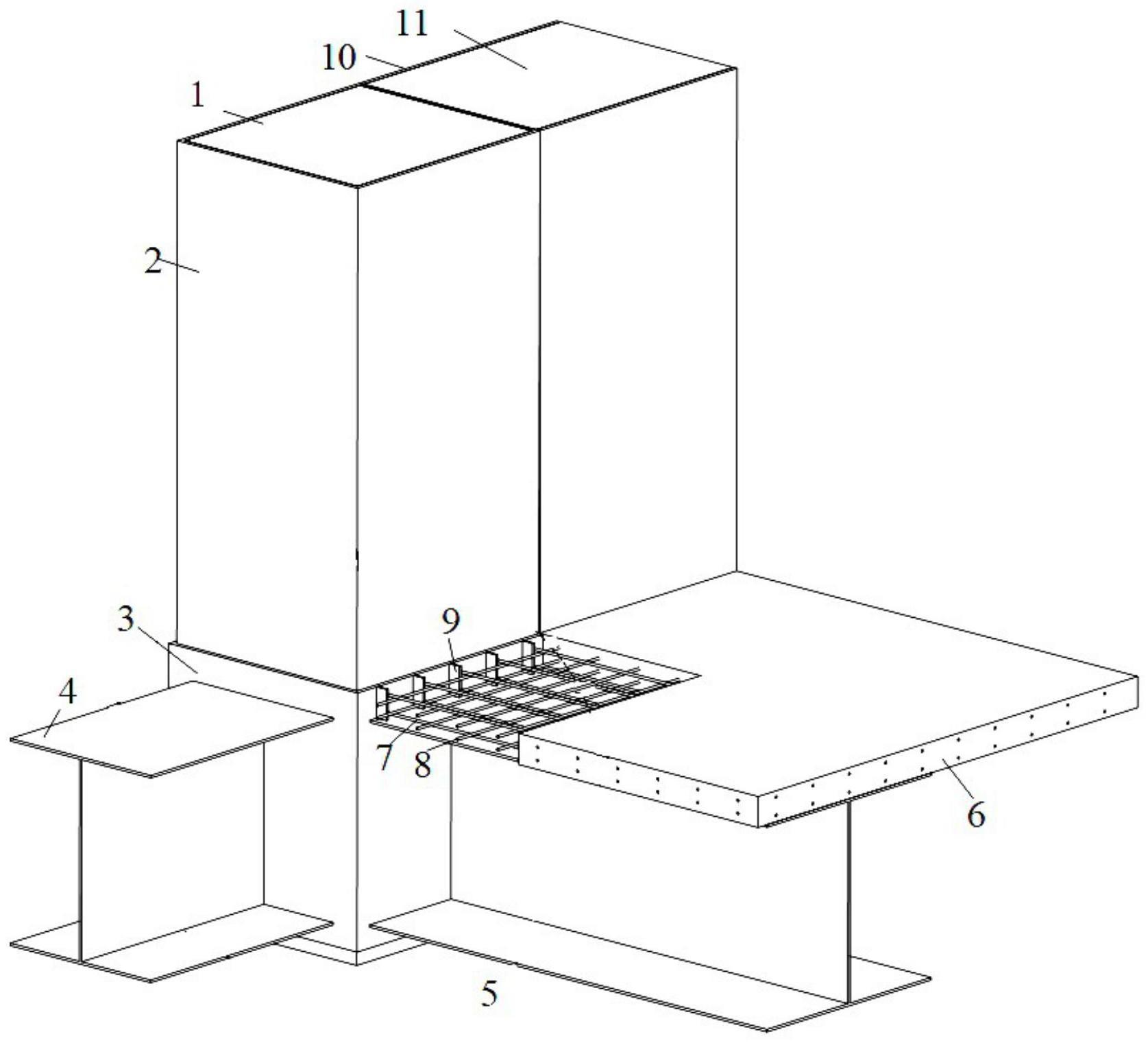 一种组合剪力墙边缘构件的连接节点及其施工方法与流程