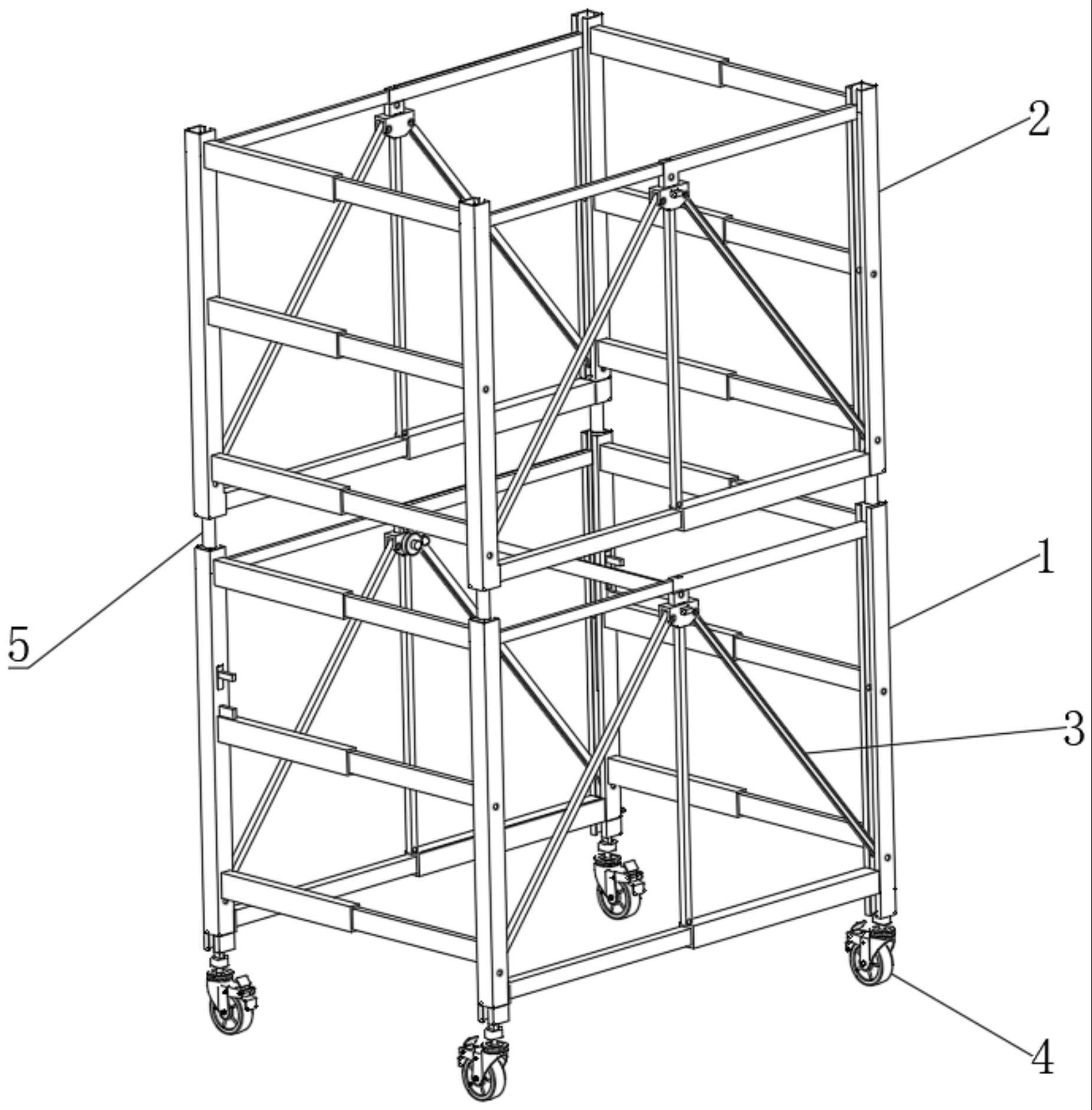 一种建筑施工用可拆卸式钢结构胎架