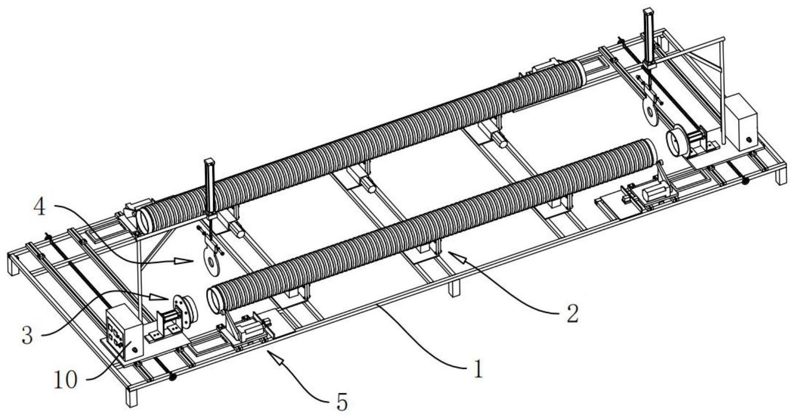 一种用于中空壁塑钢缠绕管的接头连接设备的制作方法