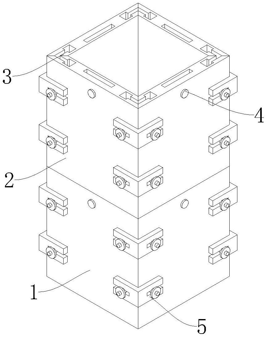 浇筑框架固定模板结构的制作方法