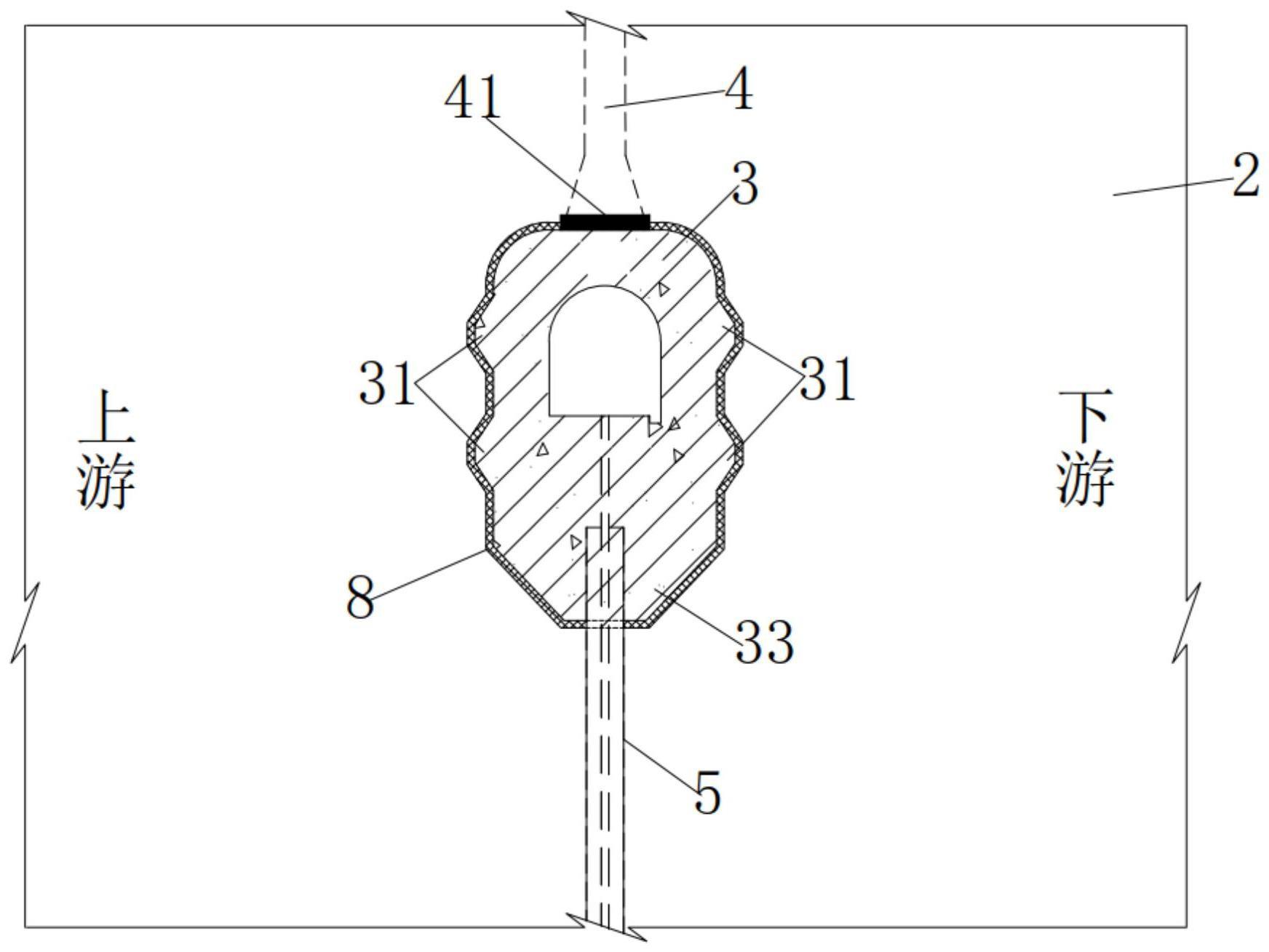 一种深厚覆盖层土石坝廊道构造的制作方法