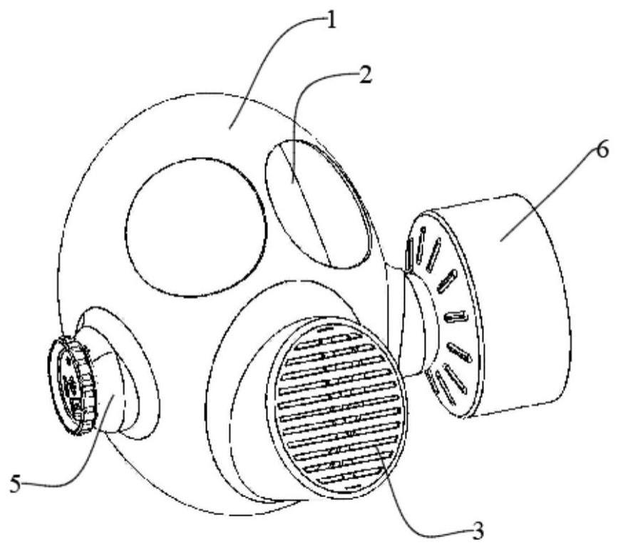一种具有滤嘴模块的防毒面具的制作方法
