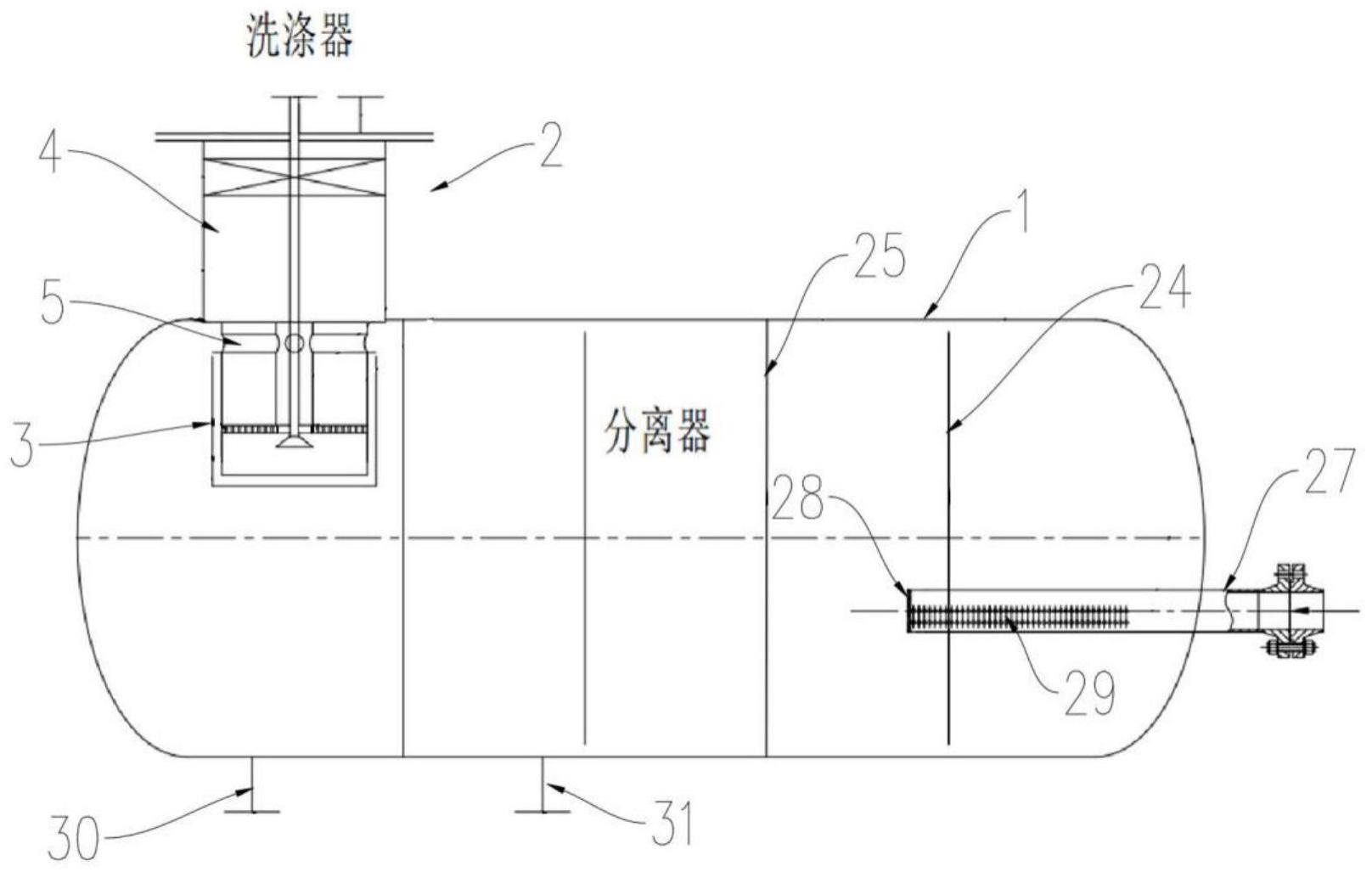 一种分离洗涤集成装置的制作方法