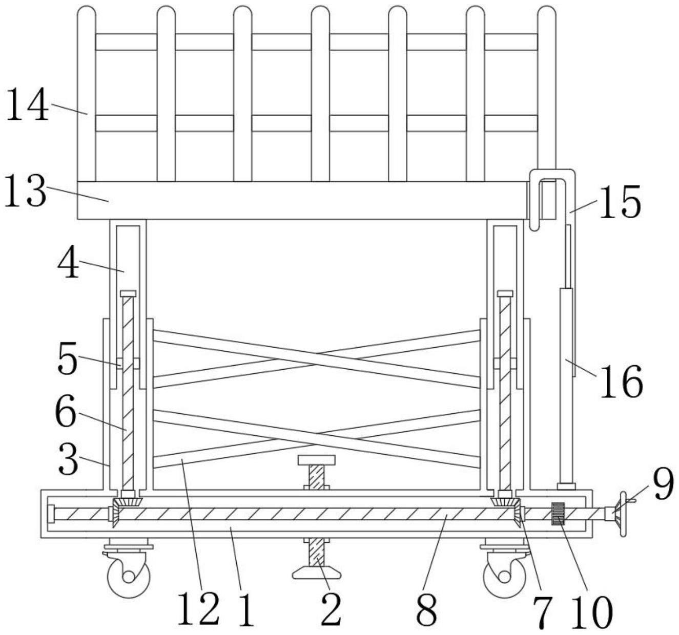 一种安全性高的建筑施工架的制作方法